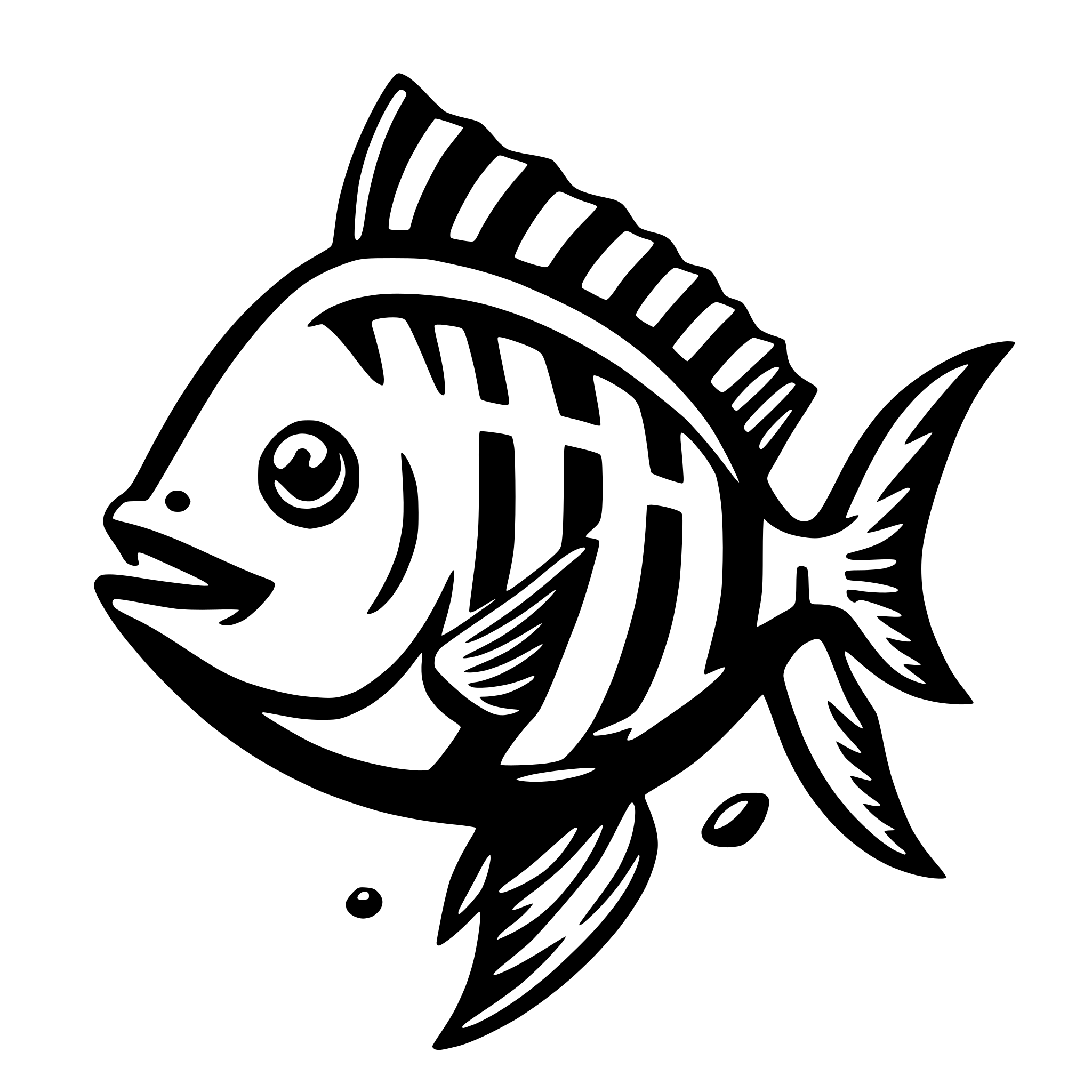 AI-generated SVG of a fish