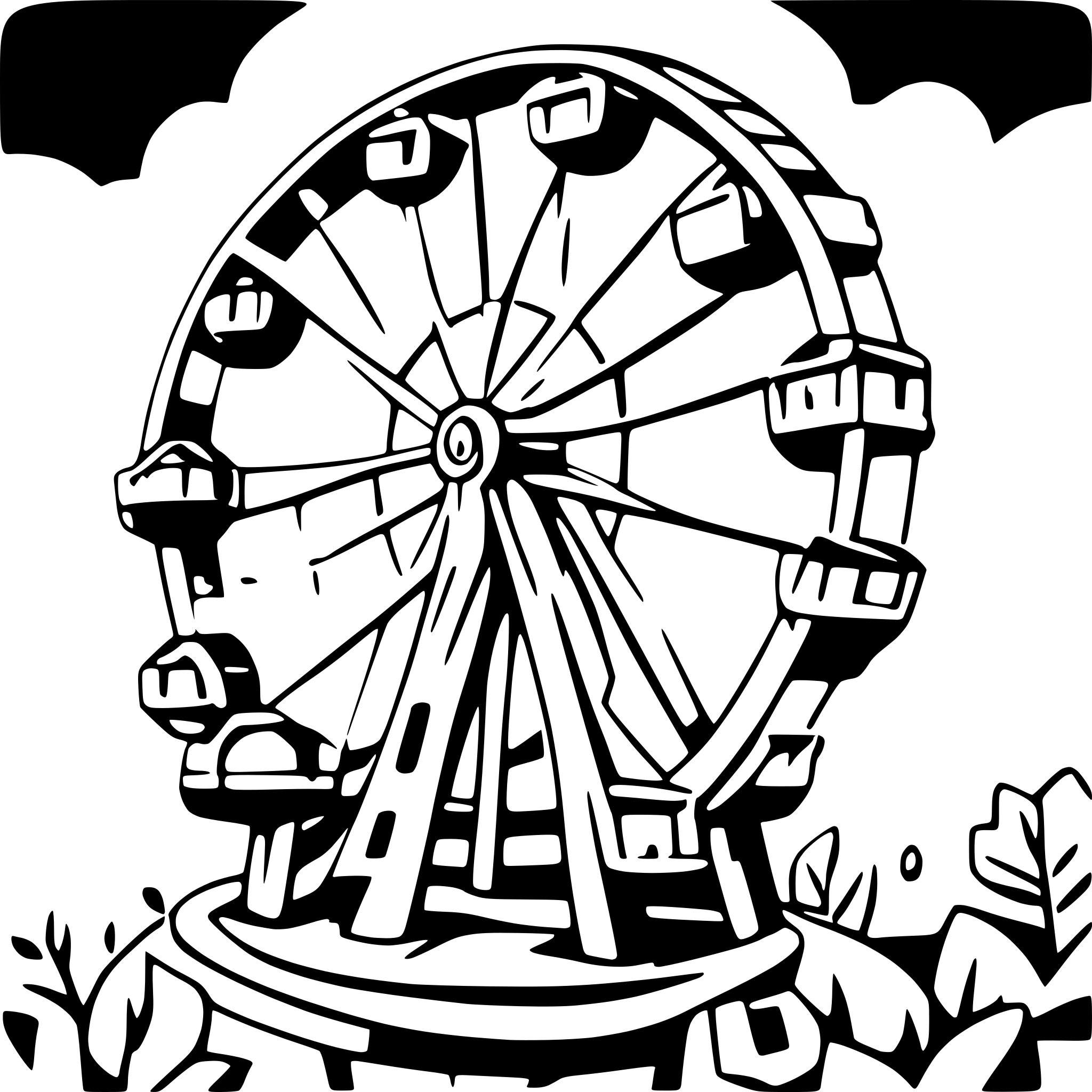AI-generated SVG of 'ferris wheel'