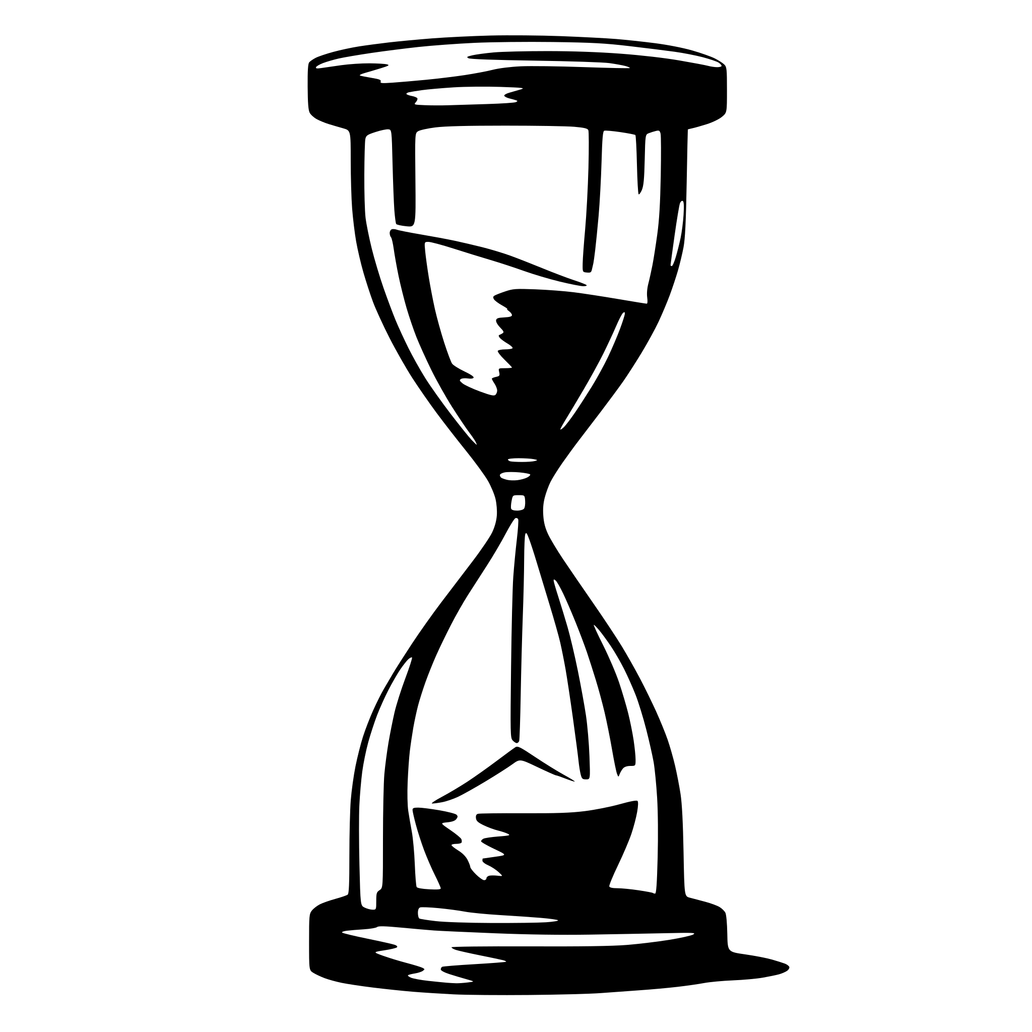 AI-generated SVG of 'hour glass thick lines'