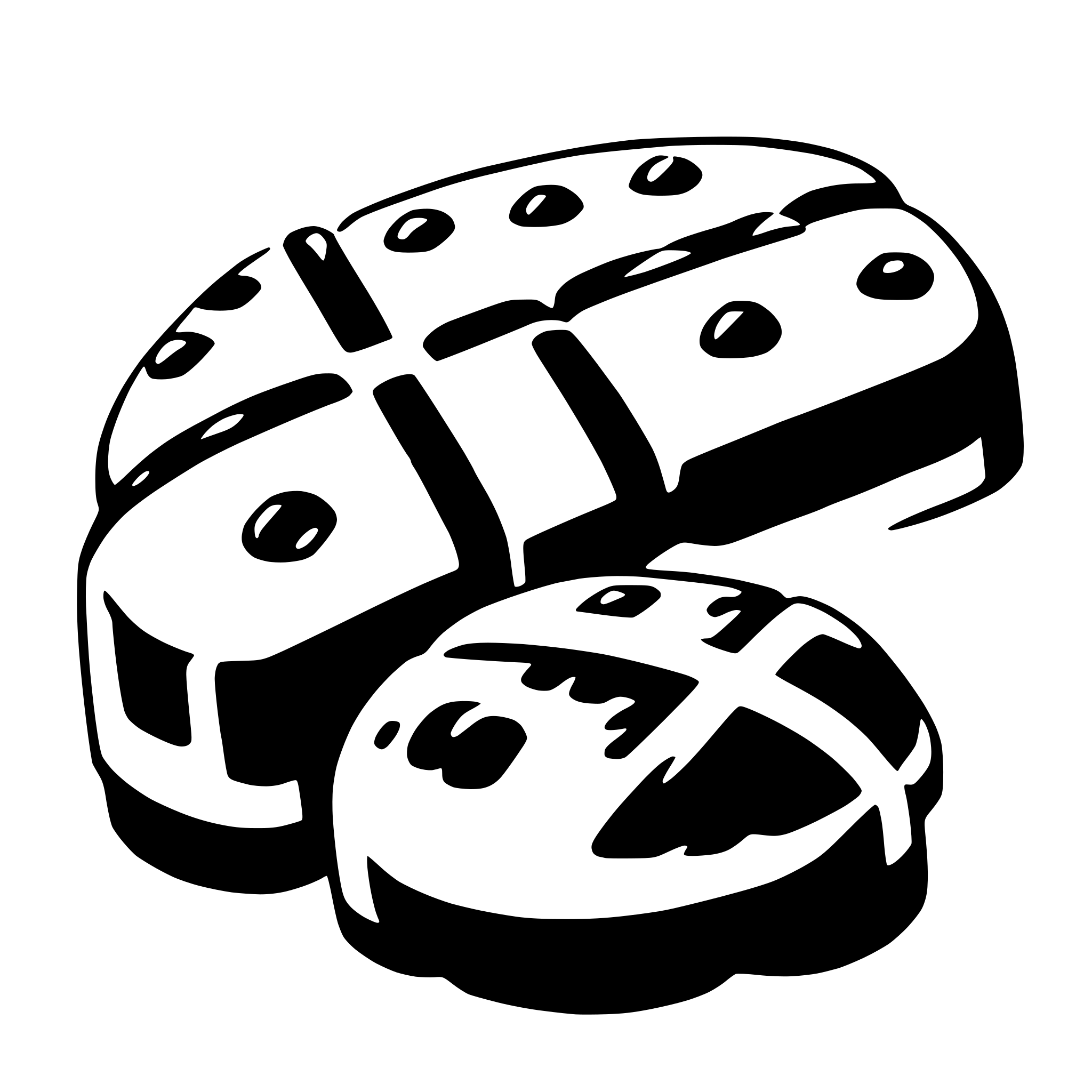 The SVG shows two stylized, abstract shapes that resemble a pair of shoes or sandals. The shapes are composed of geometric forms, with the upper part featuring a series of circles and rectangles arranged in a pattern that suggests a shoe's upper, and the lower part showing a more organic, curved shape that could represent the sole of a shoe. The two shapes are placed next to each other, with the upper part of one shoe overlapping the lower part of the other, creating a sense of connection or pairing. The overall style is minimalistic and modern, with a focus on simple shapes and lines. 