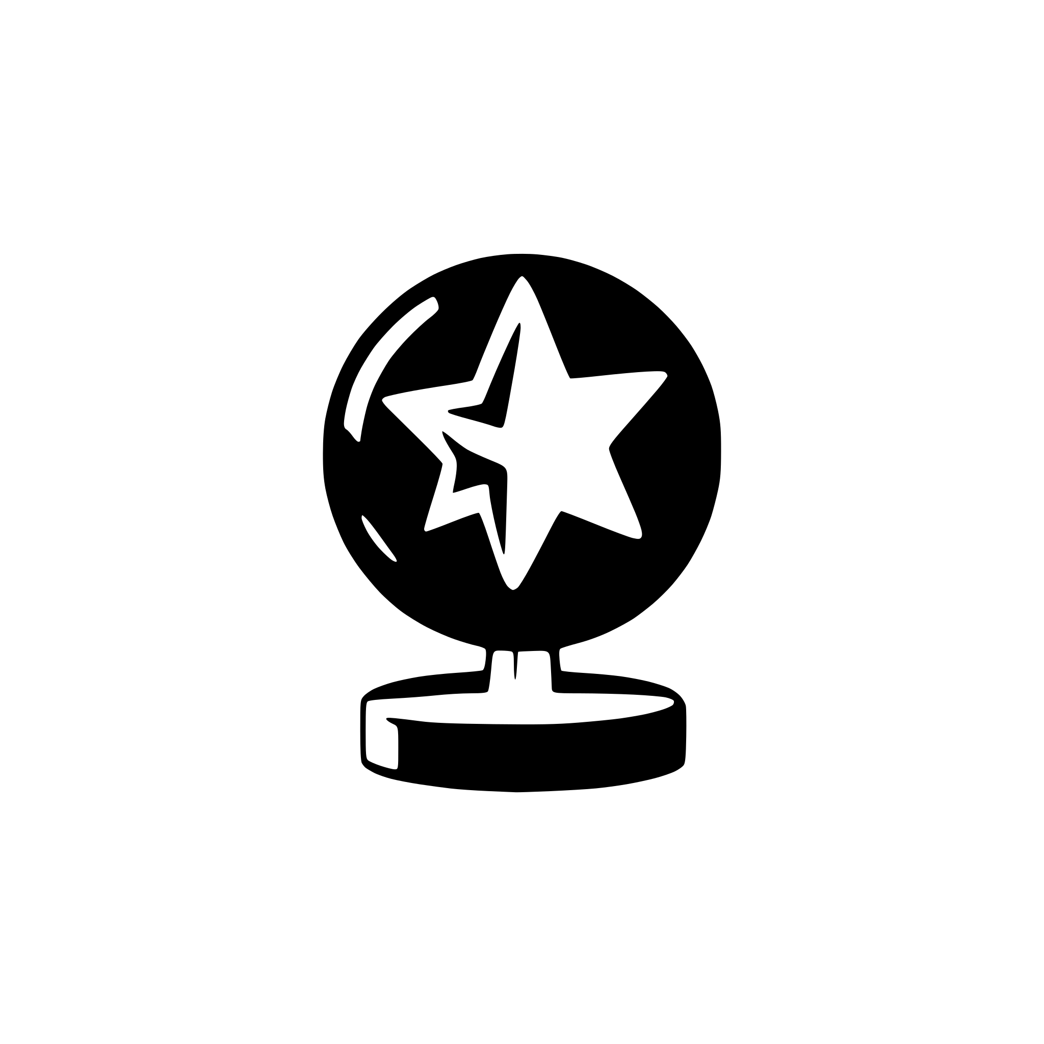 AI-generated SVG of a a small star shape on a globe