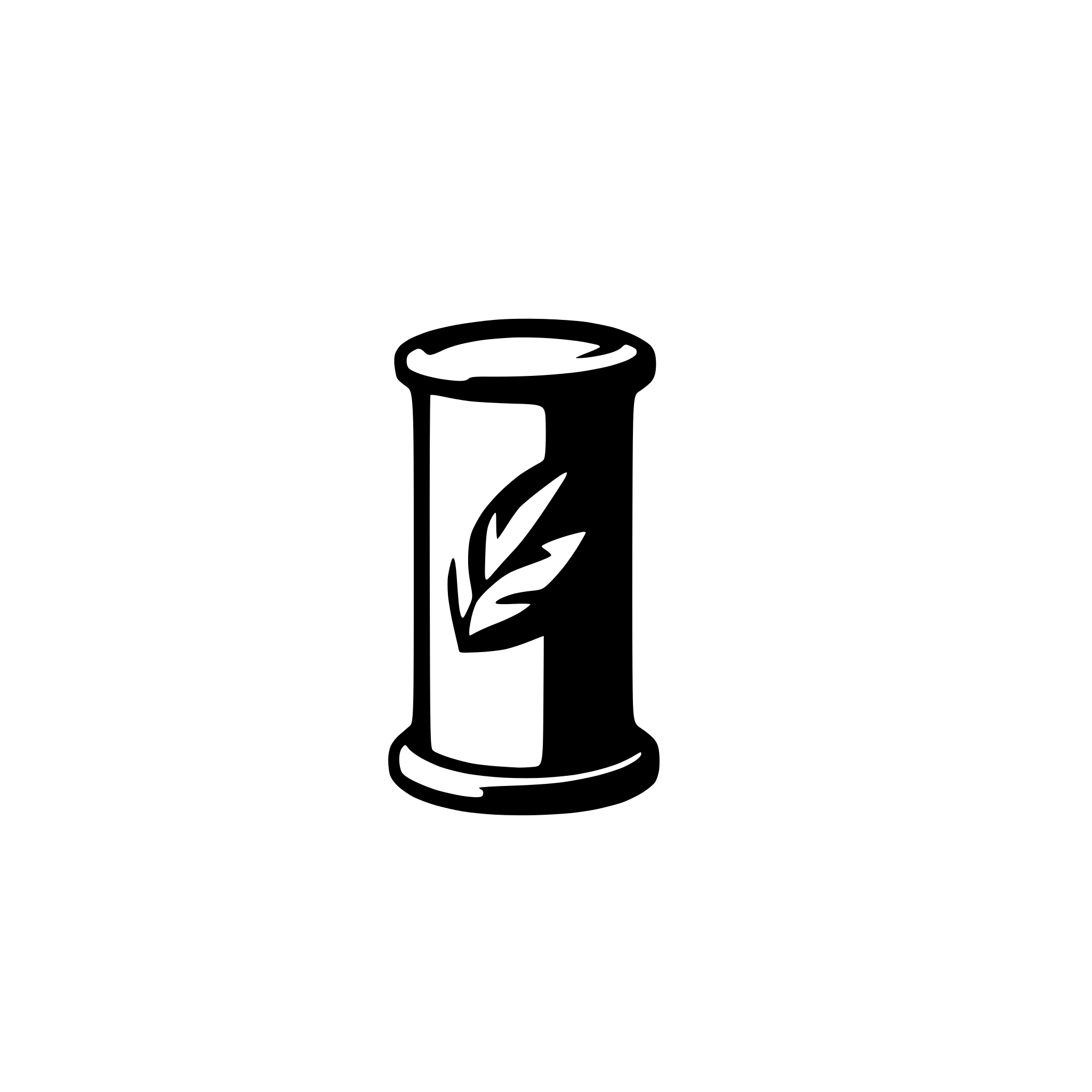 AI-generated SVG of a Cylinder geometrical figure outline icon. Symbol logo illustration.