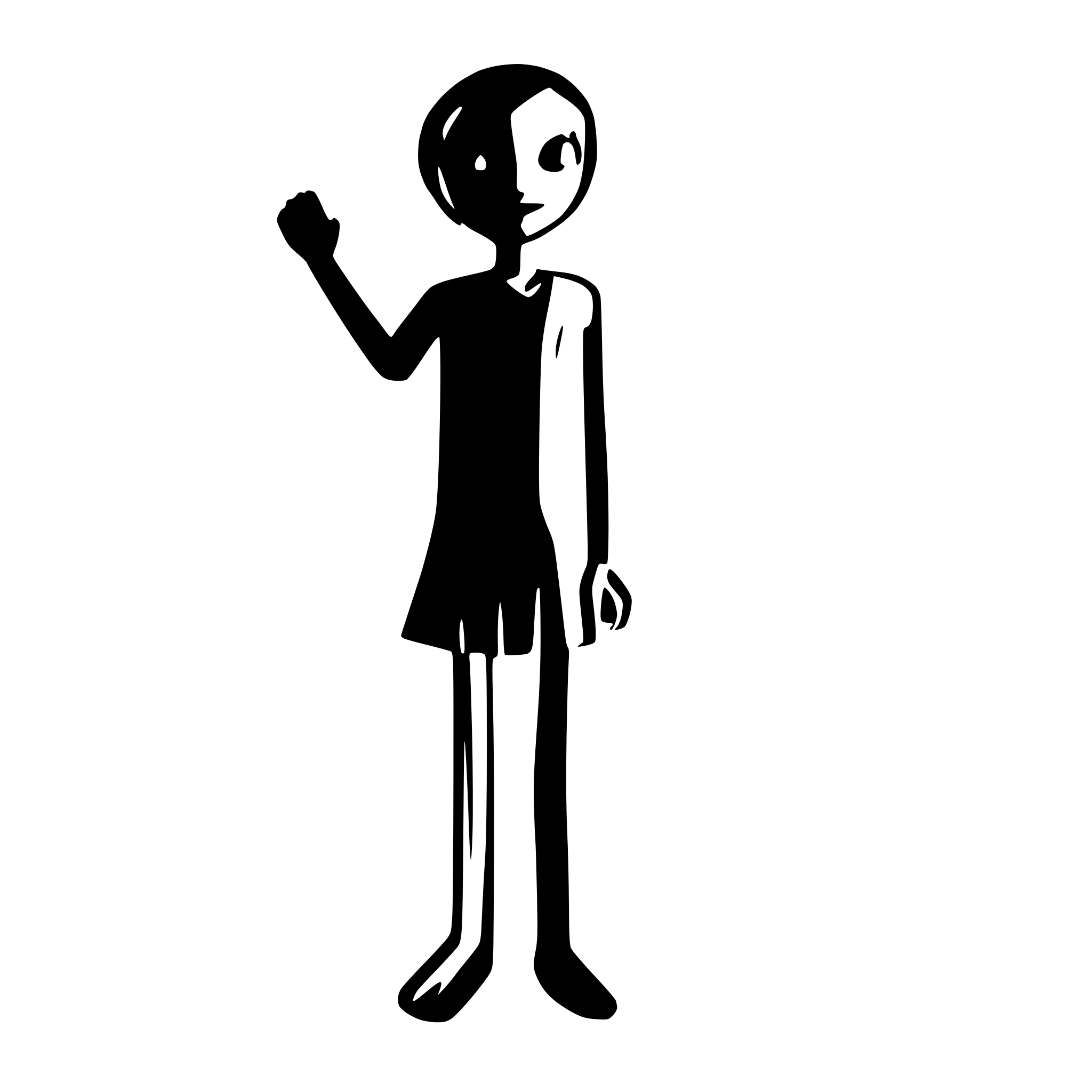 AI-generated SVG of a A stickman that stands still with arms at its sides, looking straight ahead calmly.
