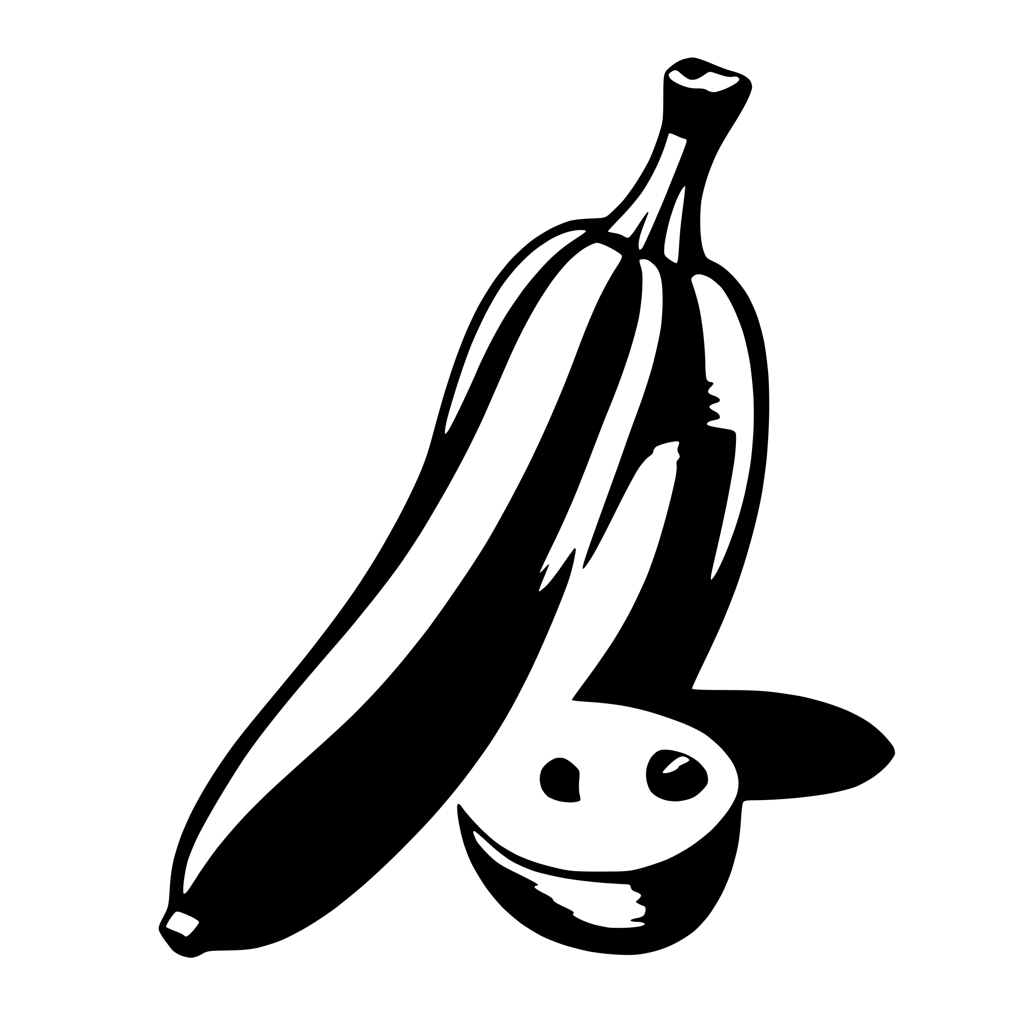 AI-generated SVG of a banana