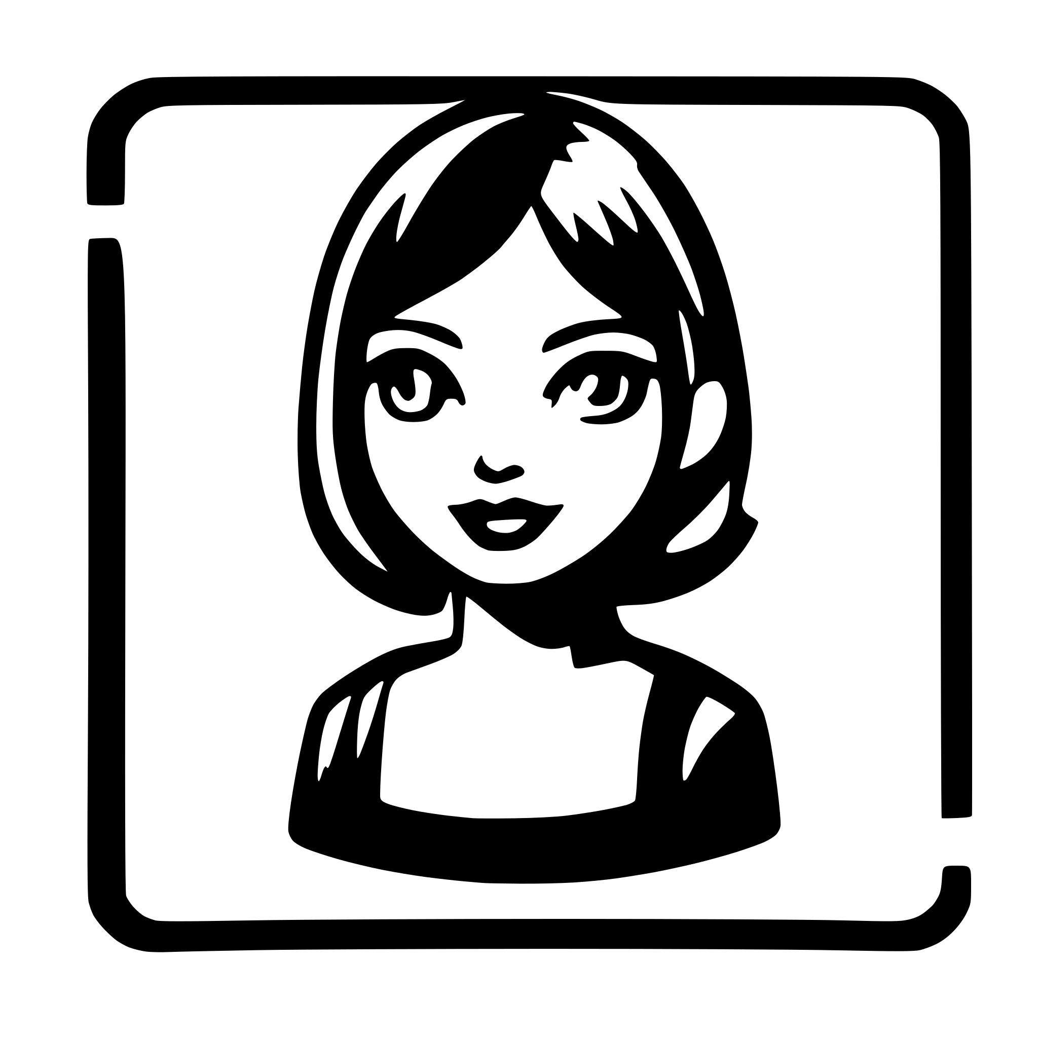 AI-generated SVG of a I need an icon with parameters width="32" height="32" viewBox="0 0 768 682". It should be a black head profile.