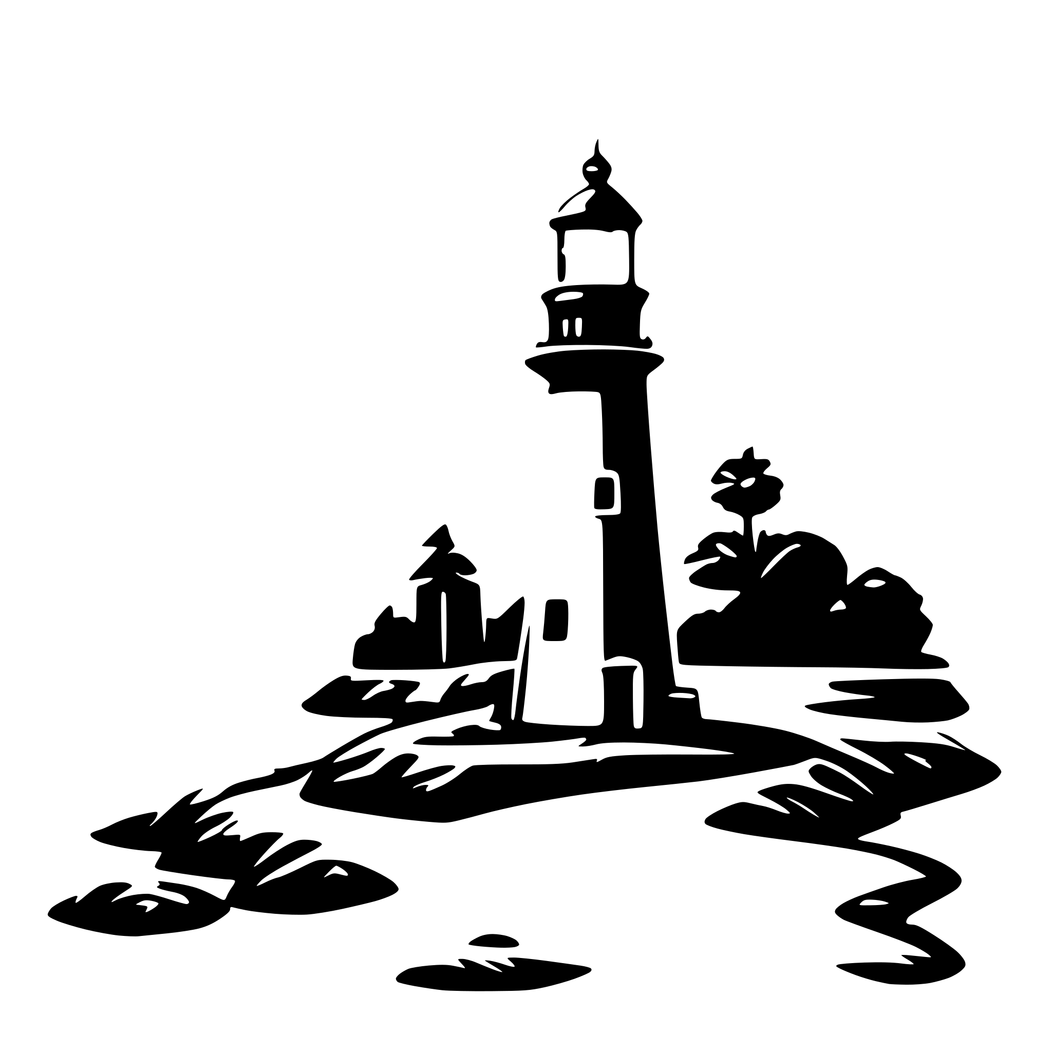 AI-generated SVG of a lighthouse
