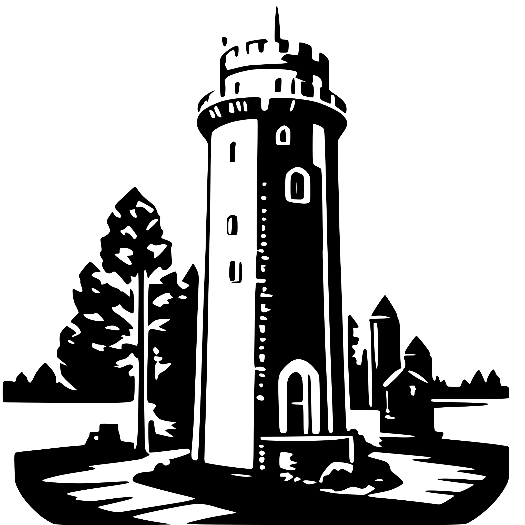 AI-generated SVG of 'tower dic'