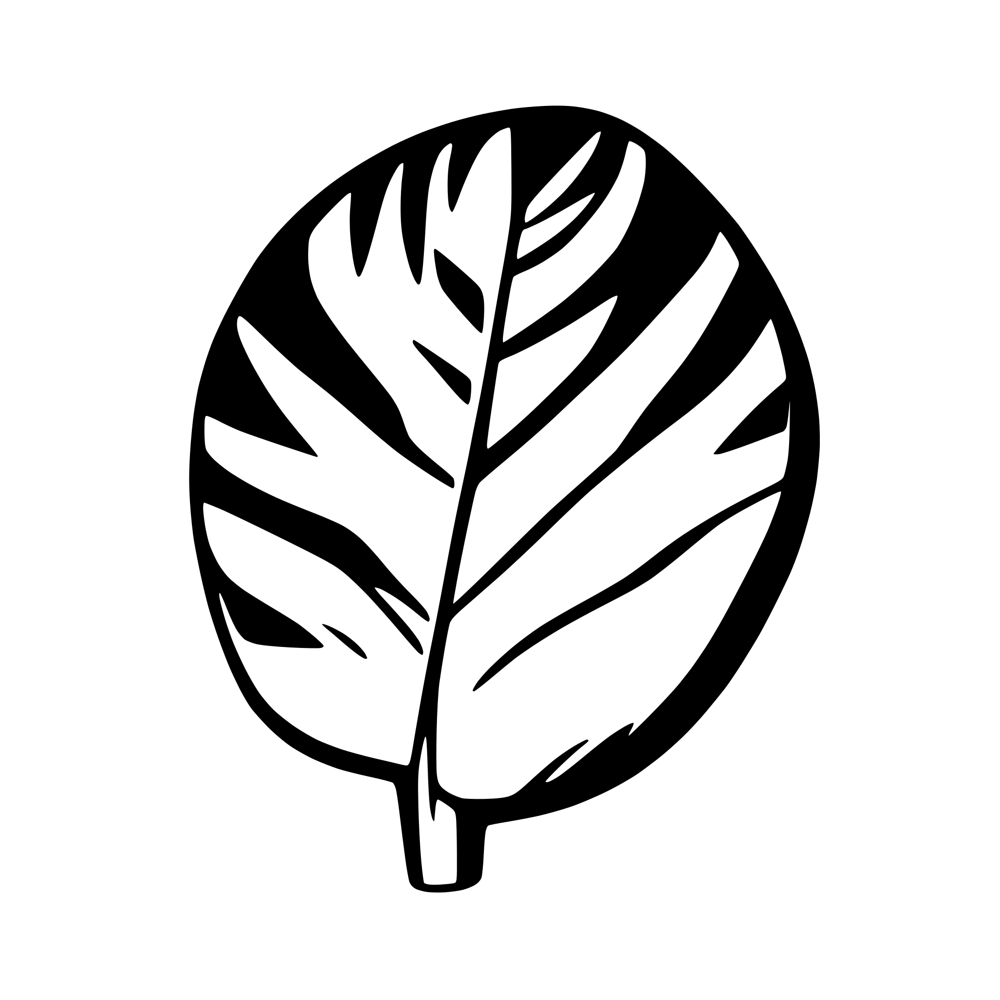 AI-generated SVG of 'monstera leaf black only sketch'