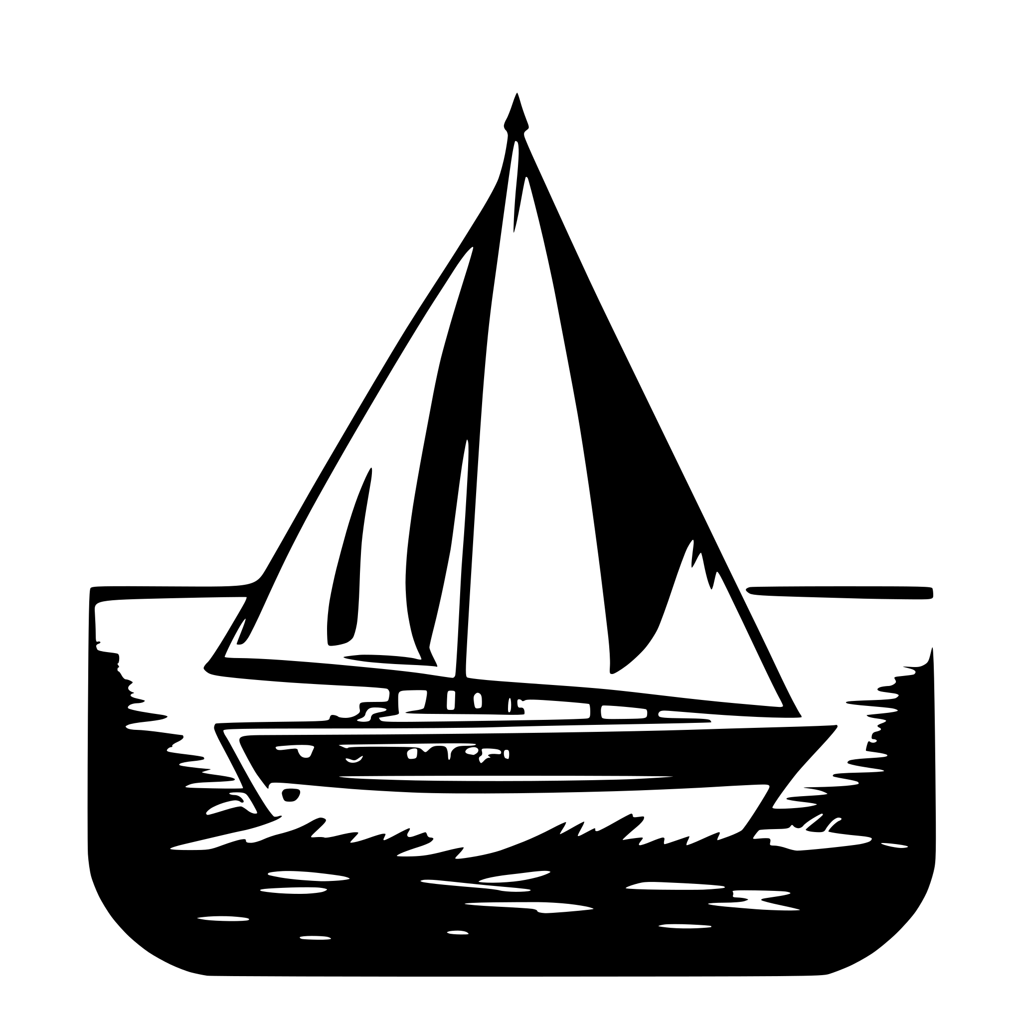 AI-generated SVG of 'simple 2d sailbot'