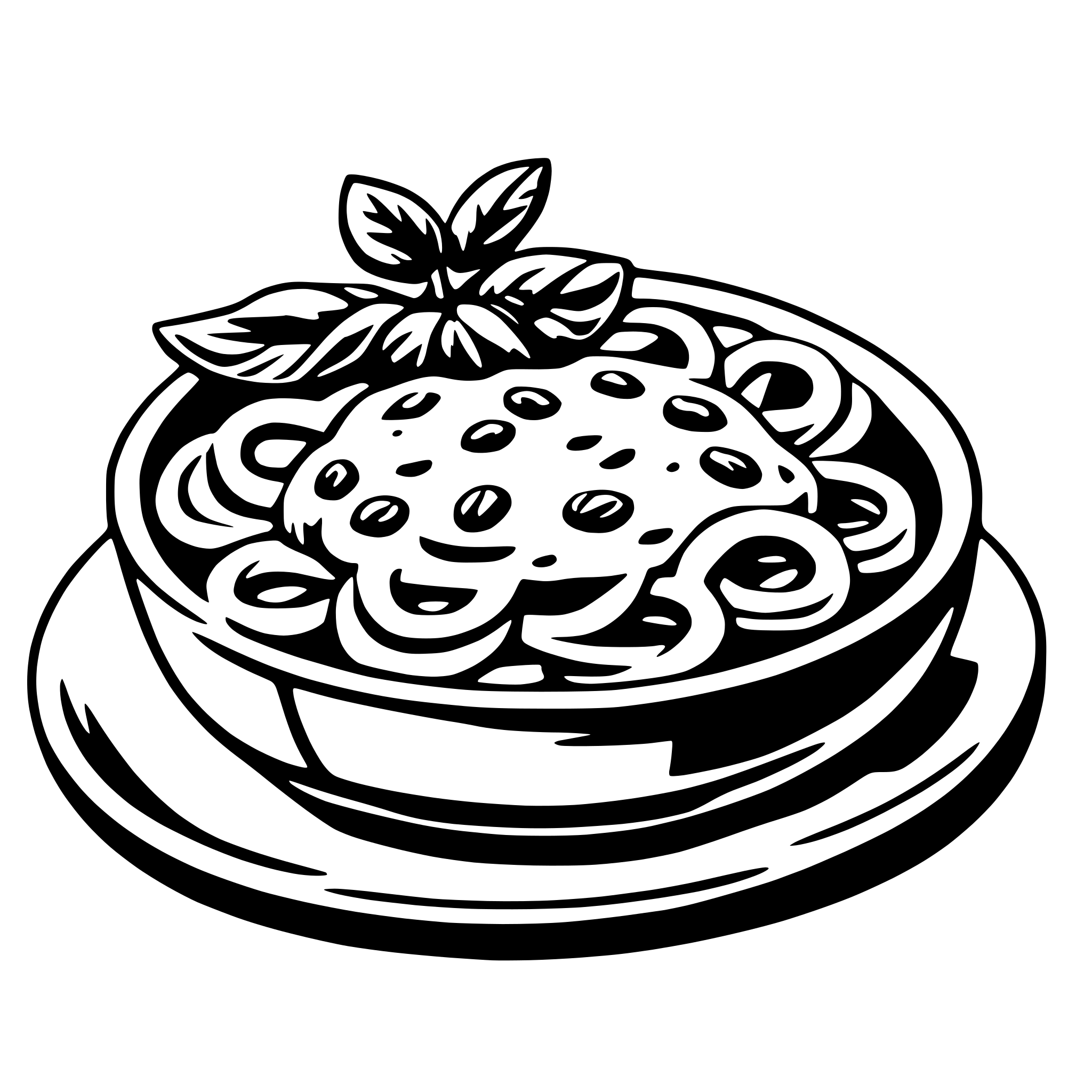 AI-generated SVG of a pasta