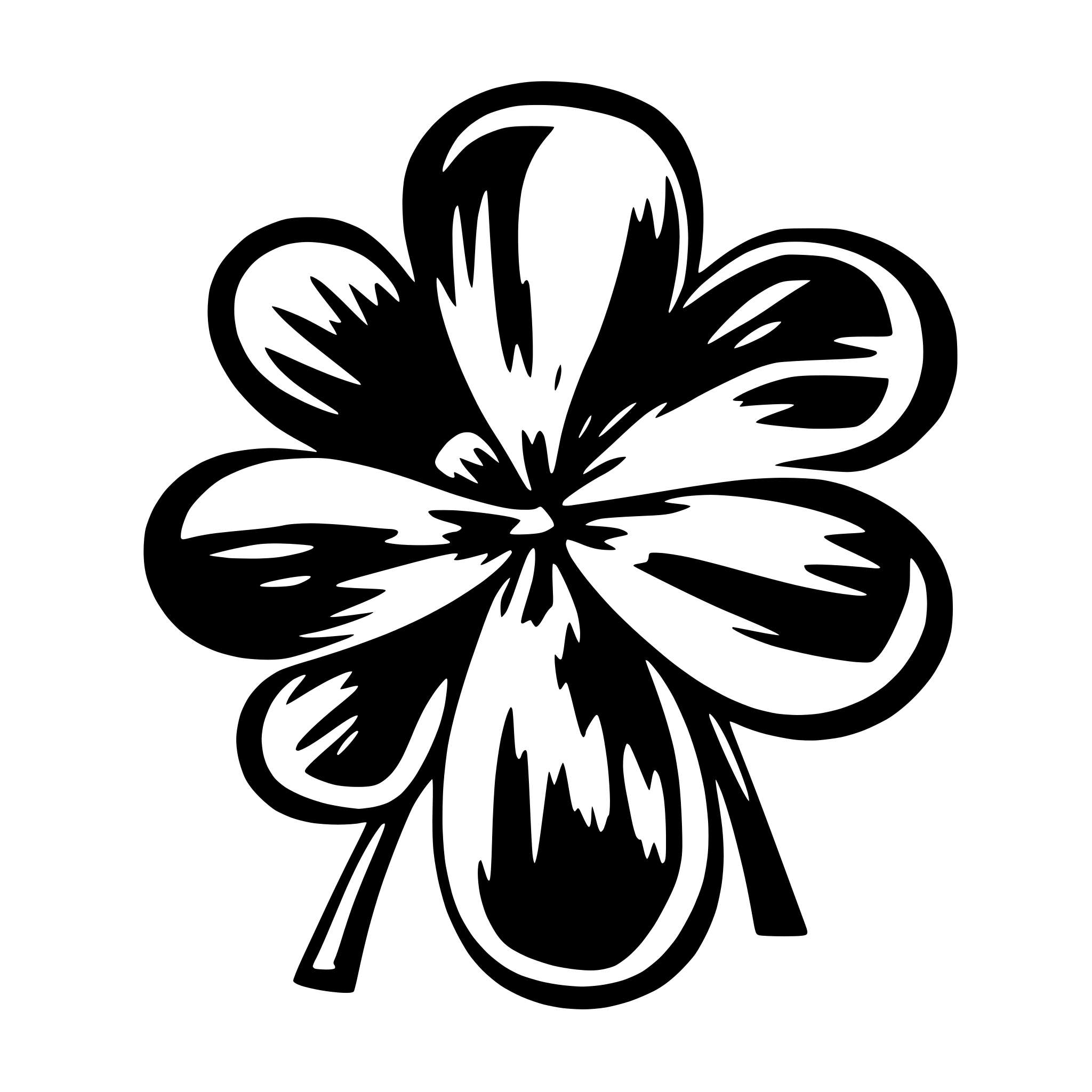 AI-generated SVG of 'Generate a beautiful lucky cloverleaf'