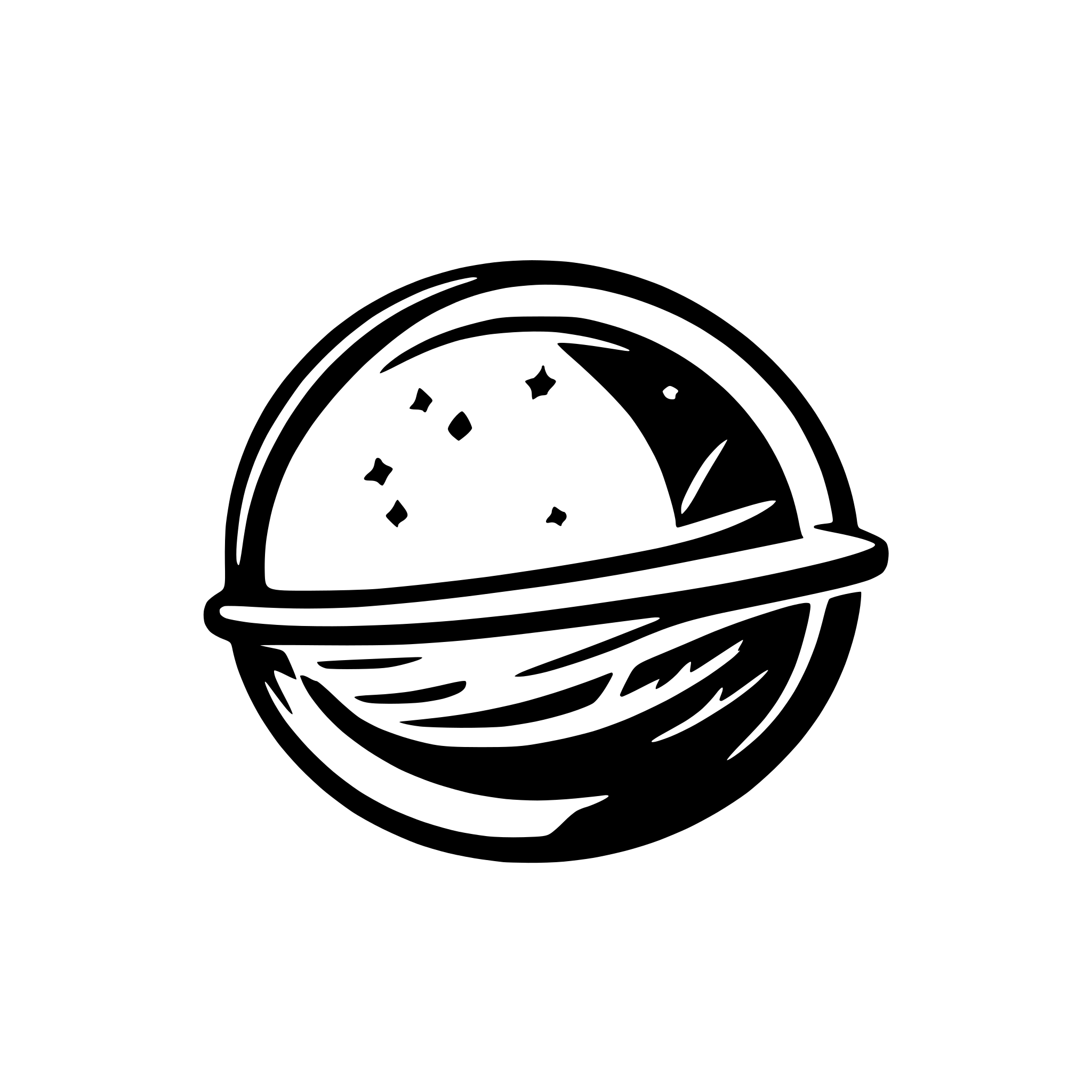 AI-generated SVG of a A logo of something stellar with an event horizon