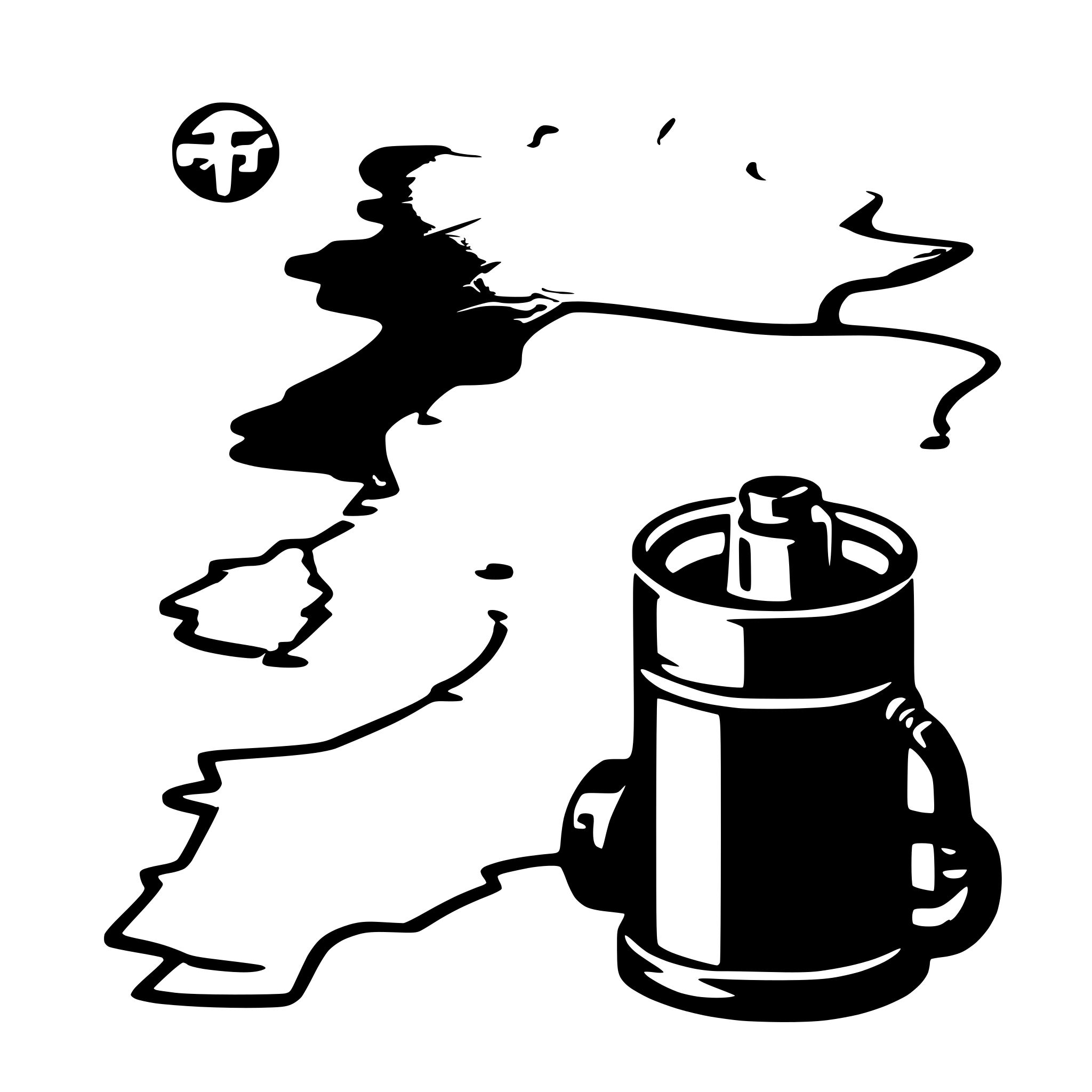 AI-generated SVG of a fuel and map