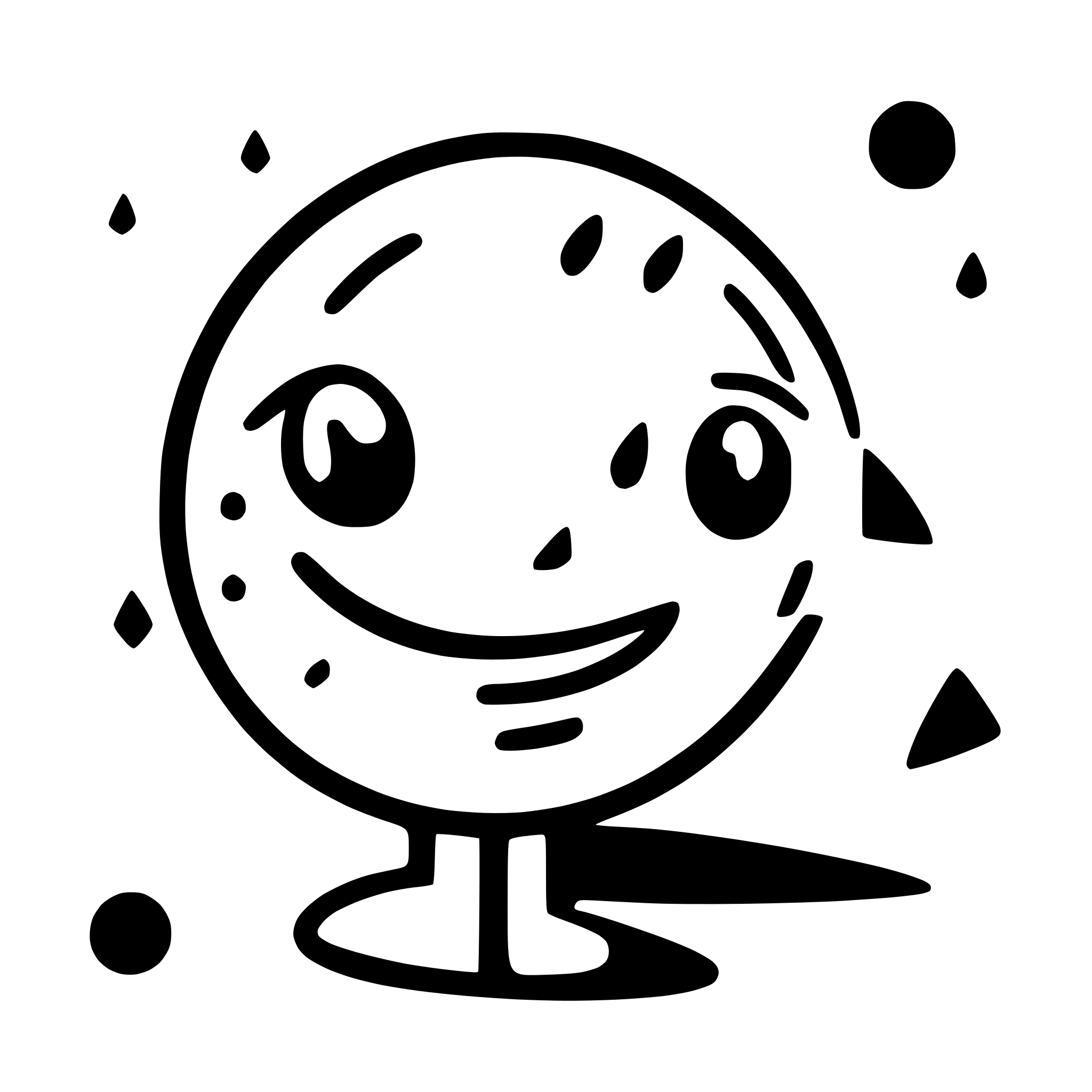 AI-generated SVG of a create a svg where first there appears a dot on the left, then there appears a dot on the right and after that a lign or arrow underneath both dots connects them, forming a smiley face