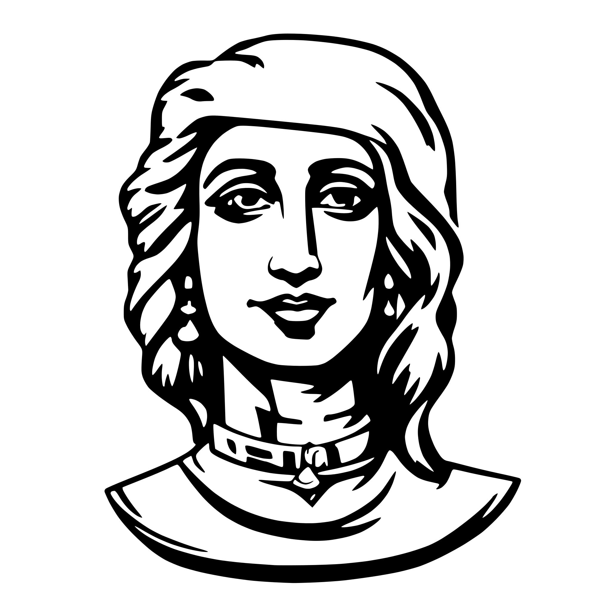 AI-generated SVG of 'विनम्रता आत्मसंयम का मूल है।'