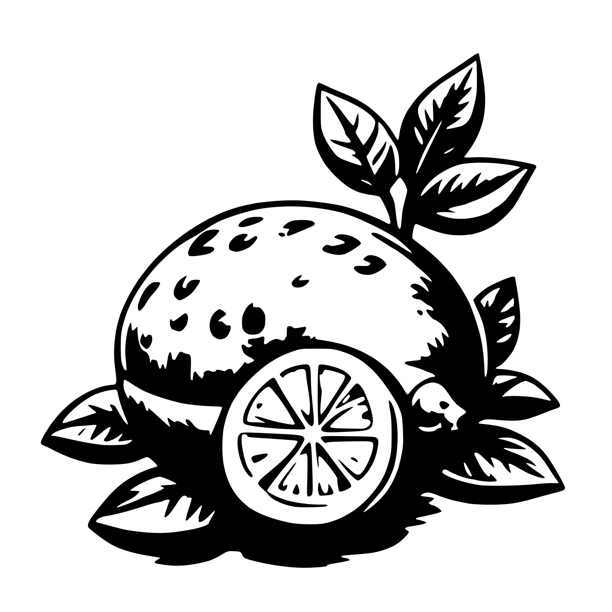 AI-generated SVG of a Lemons and animals