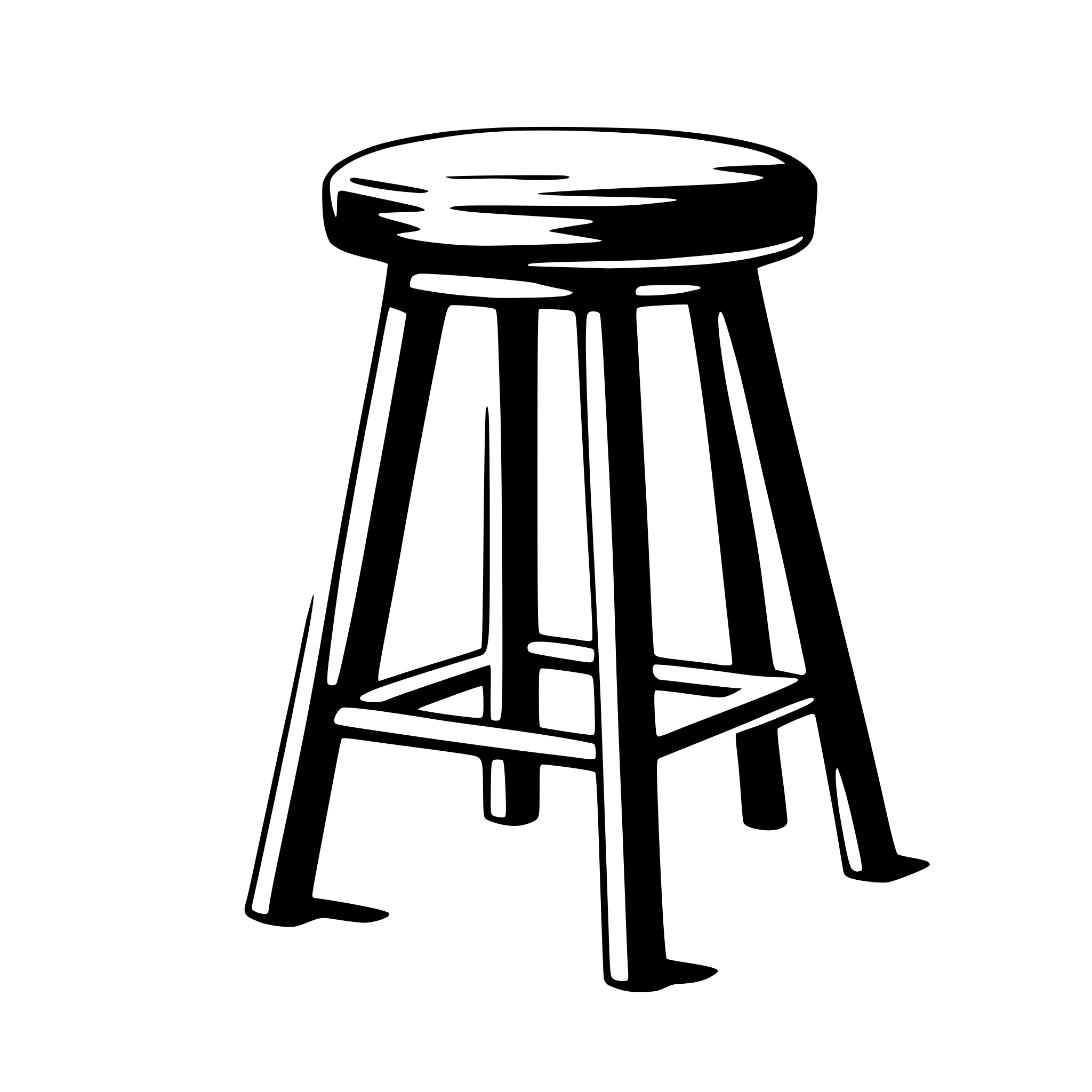 AI-generated SVG of 'stool'