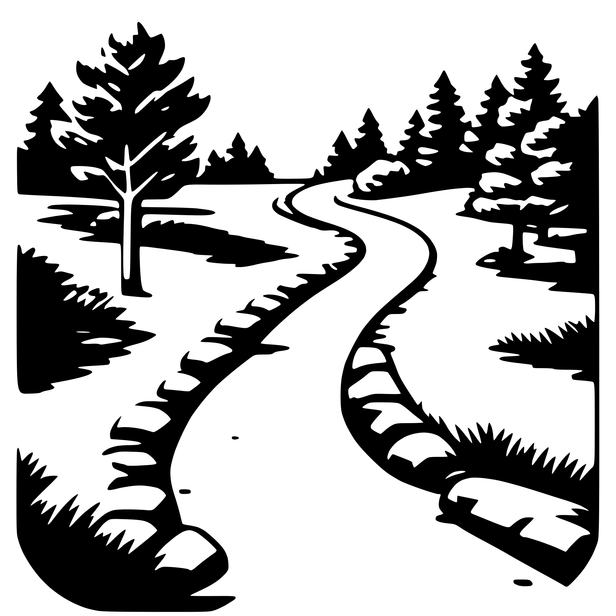 AI-generated SVG of a hiking trail