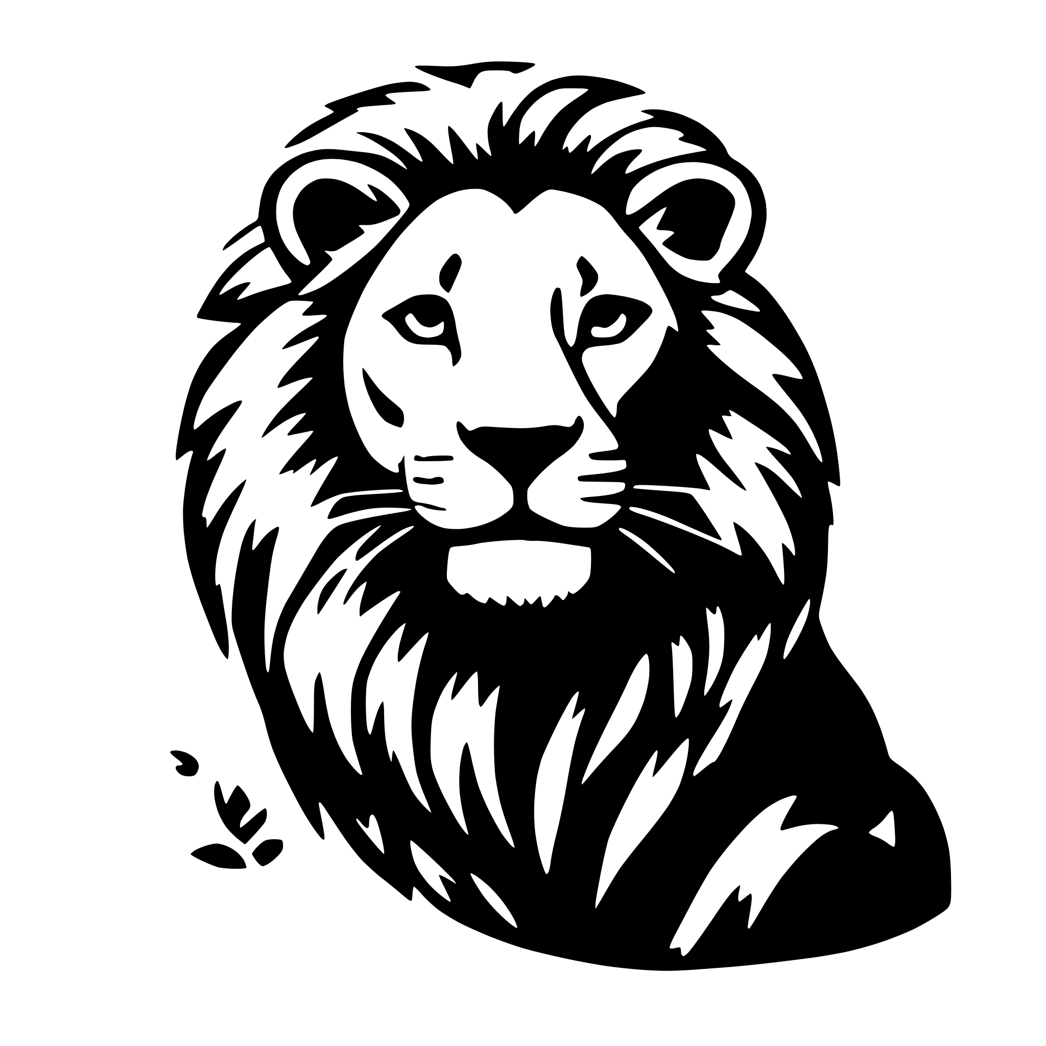 AI-generated SVG of a Lion