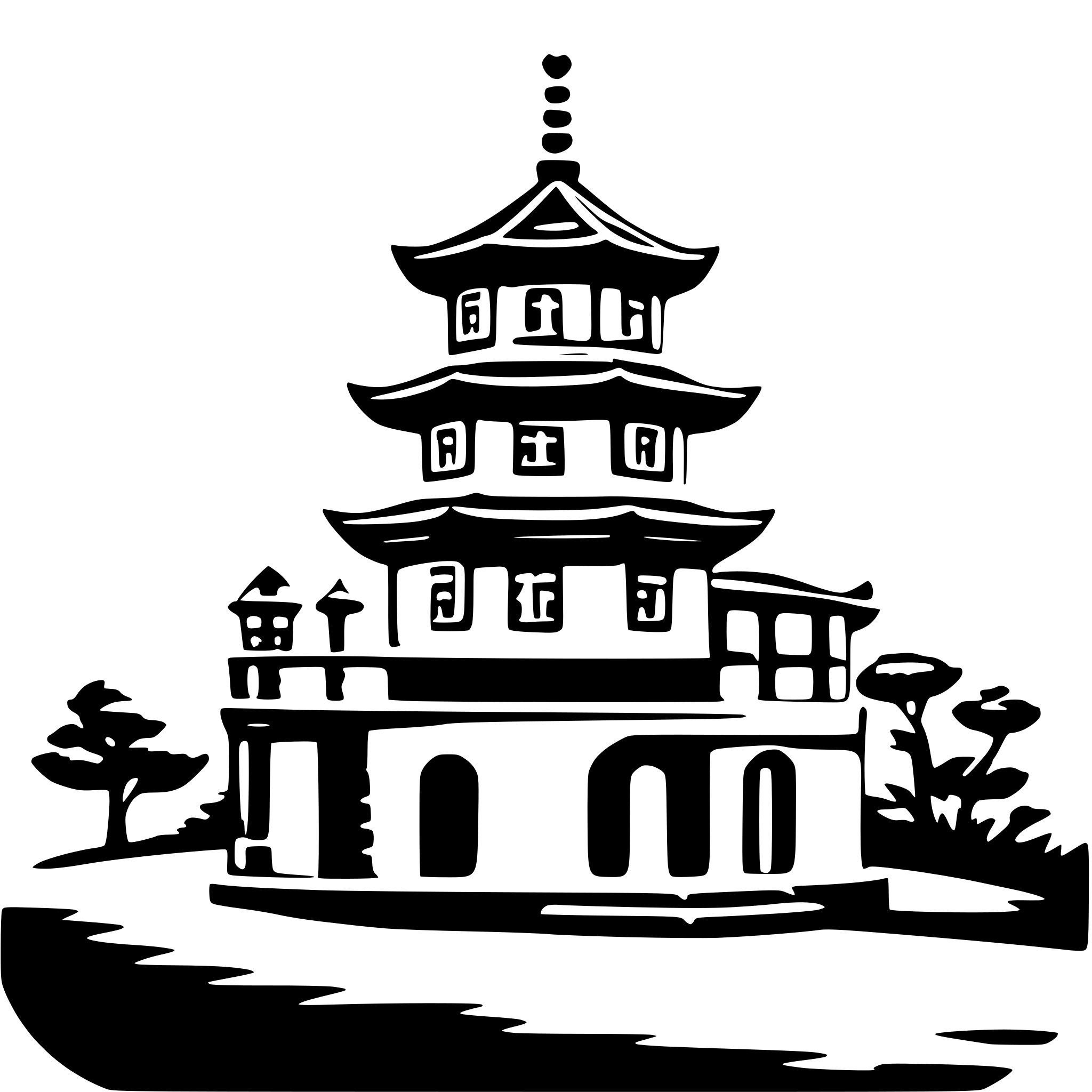 AI-generated SVG of 'a chinese pagoda'