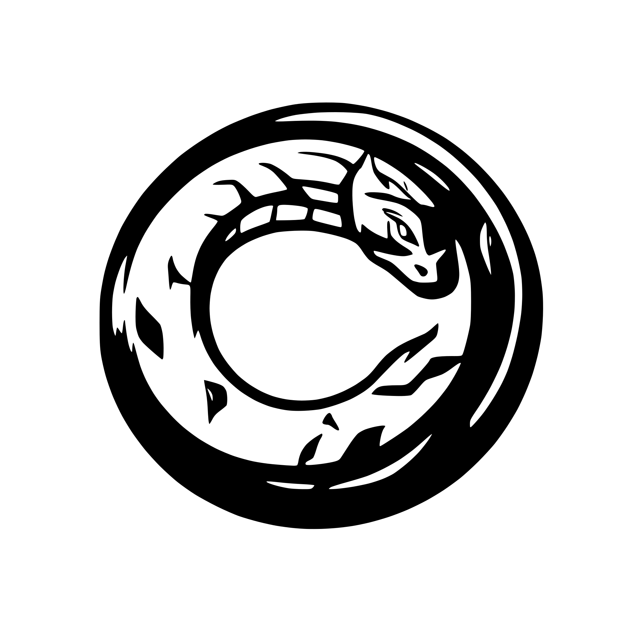 AI-generated SVG of 'ouroboros'