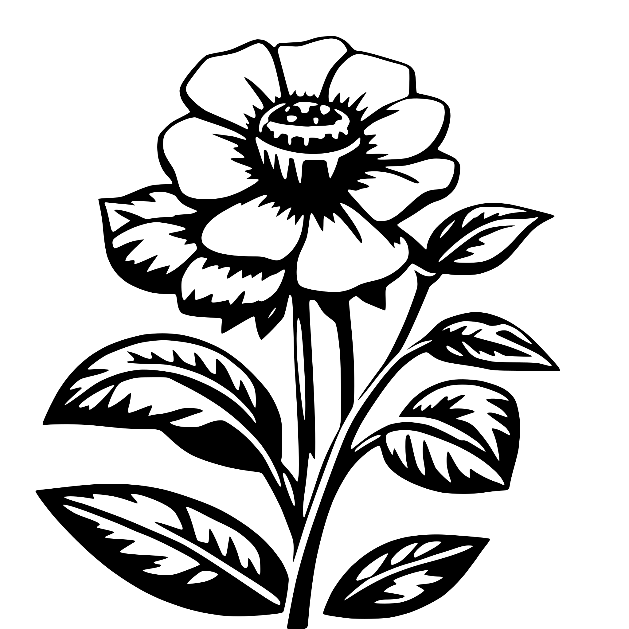 AI-generated SVG of 'a movie flower'