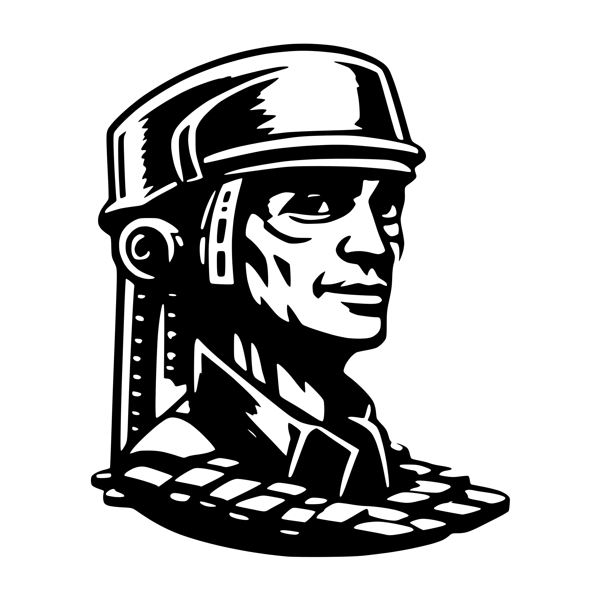 AI-generated SVG of 'A logo for a solana memecoin trading platform called trenchgun'