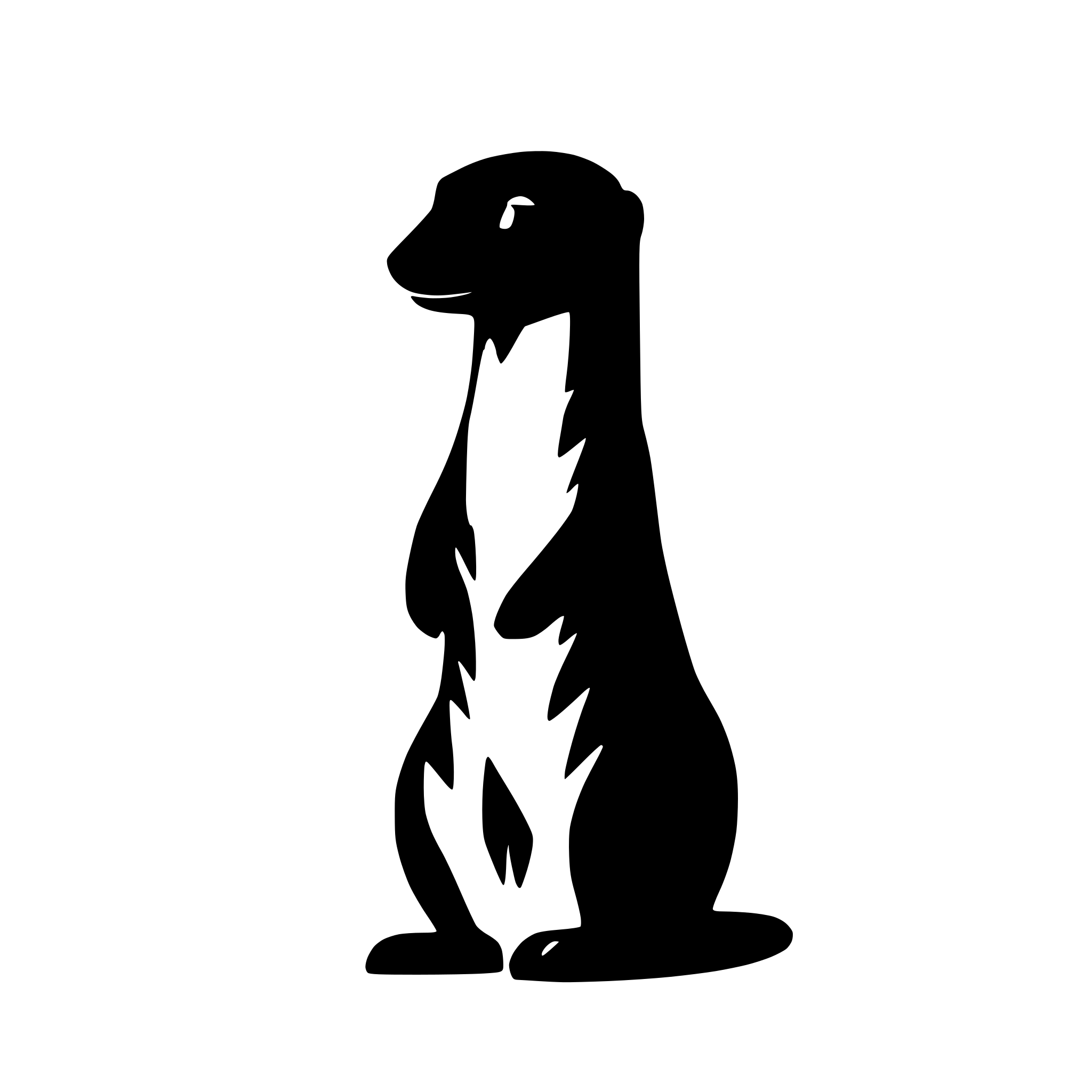 AI-generated SVG of a meerkat
