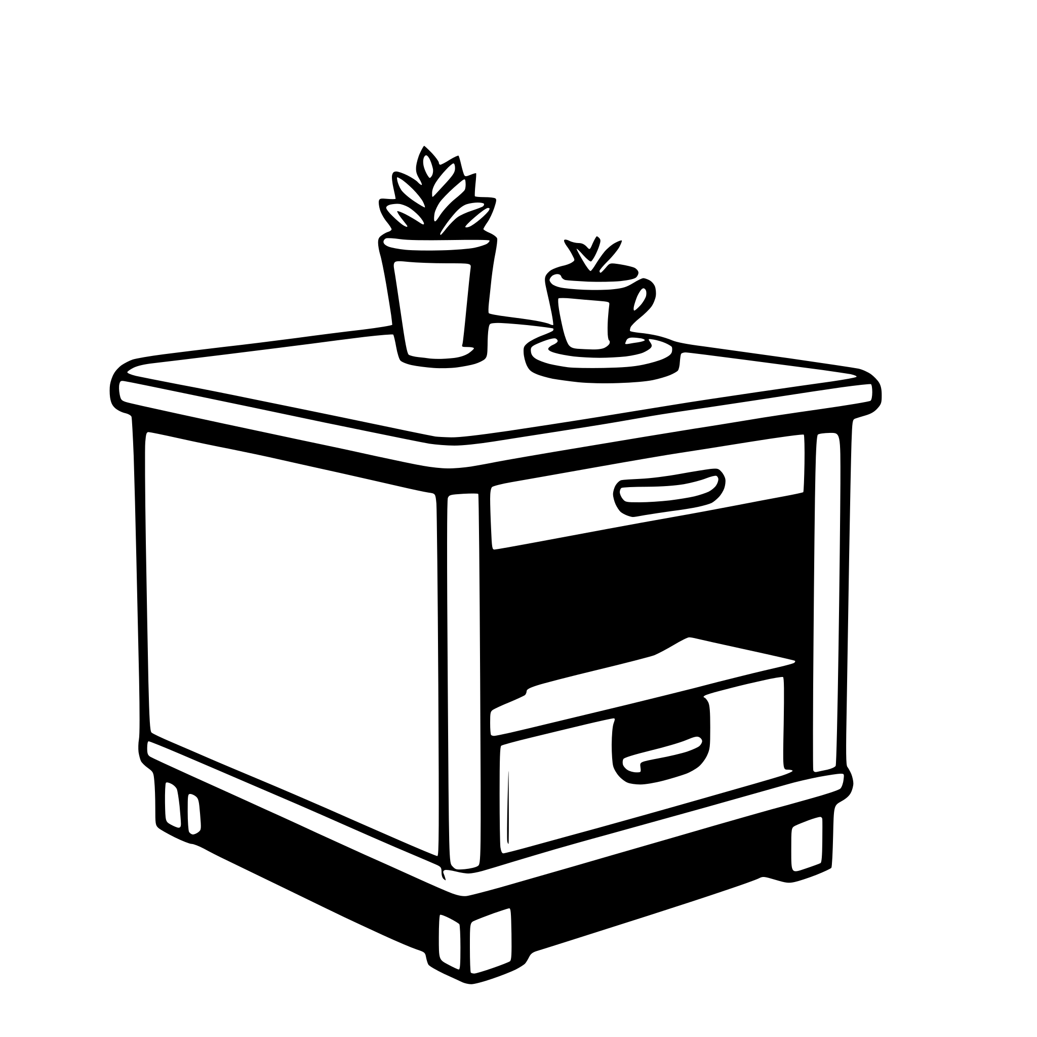AI-generated SVG of 'nightstand'