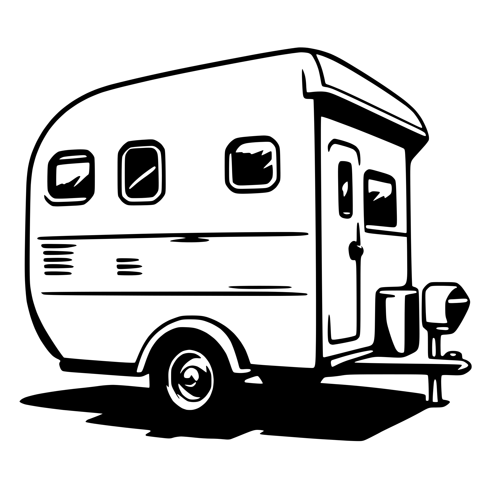 AI-generated SVG of 'caravan'