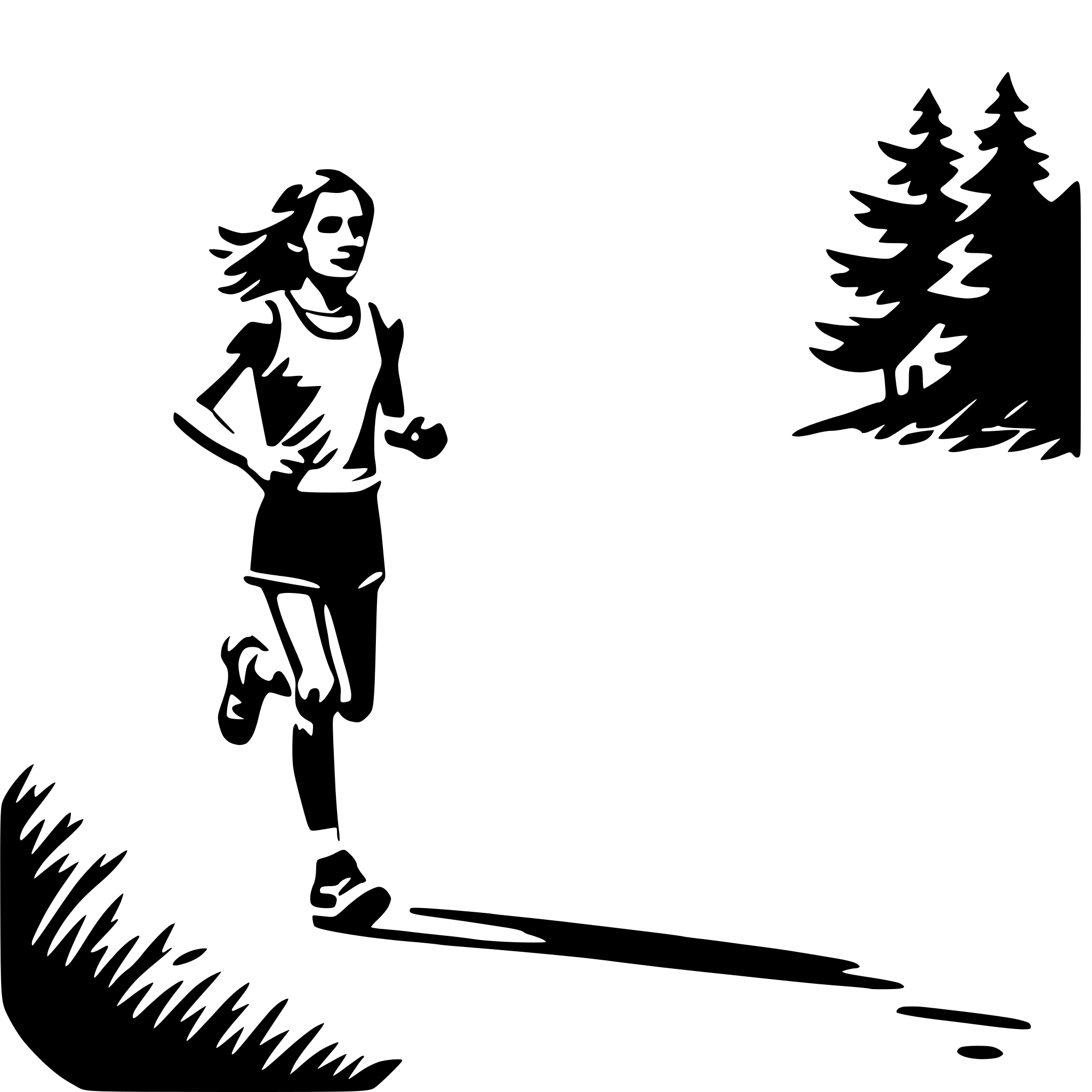 AI-generated SVG of 'running trail marathon'