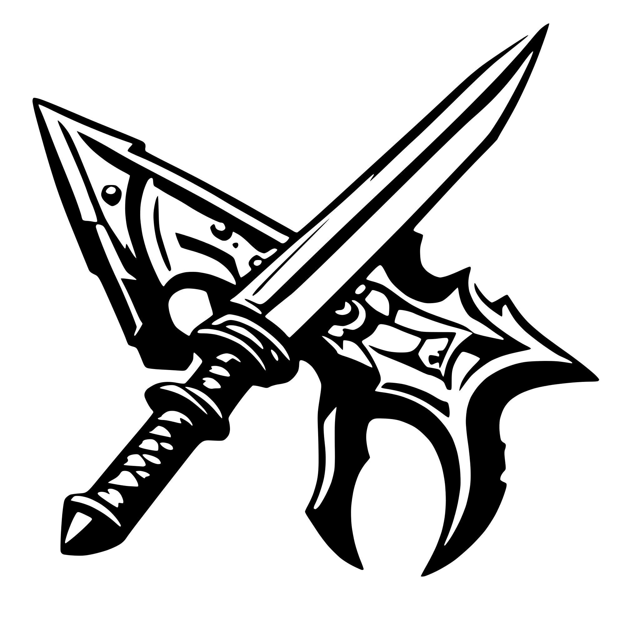 AI-generated SVG of 'a warhammer weapon'