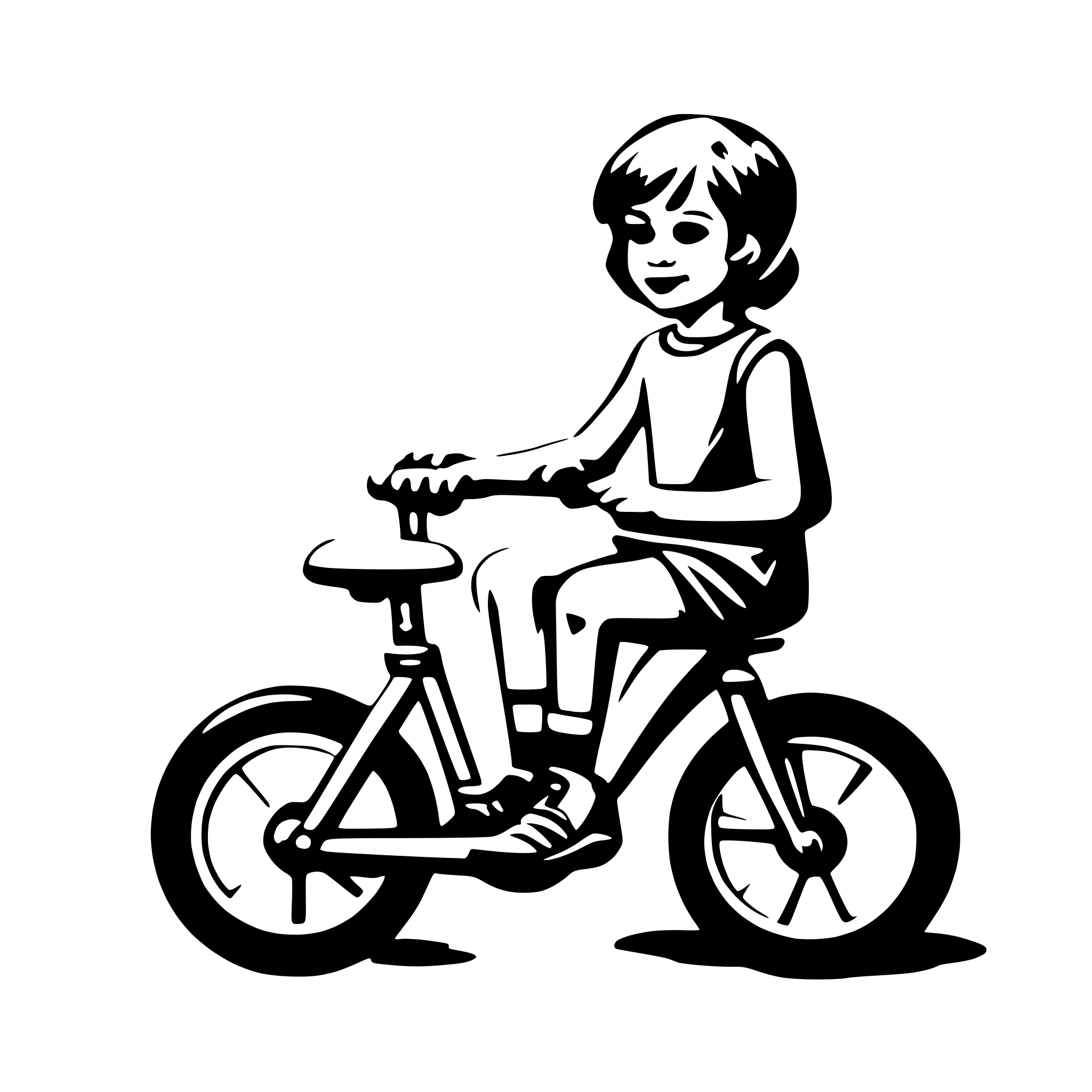 AI-generated SVG of 'small children bicycle'
