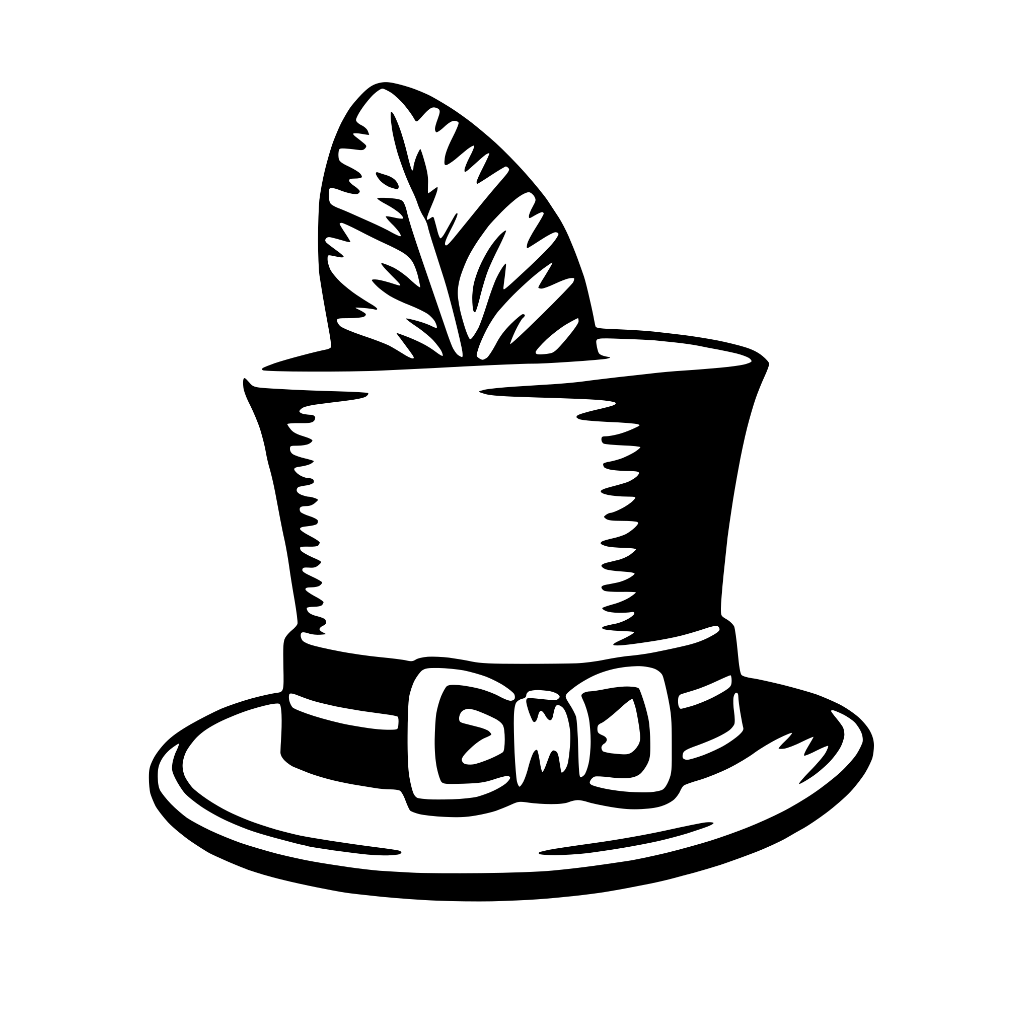 AI-generated SVG of a easter bonnet