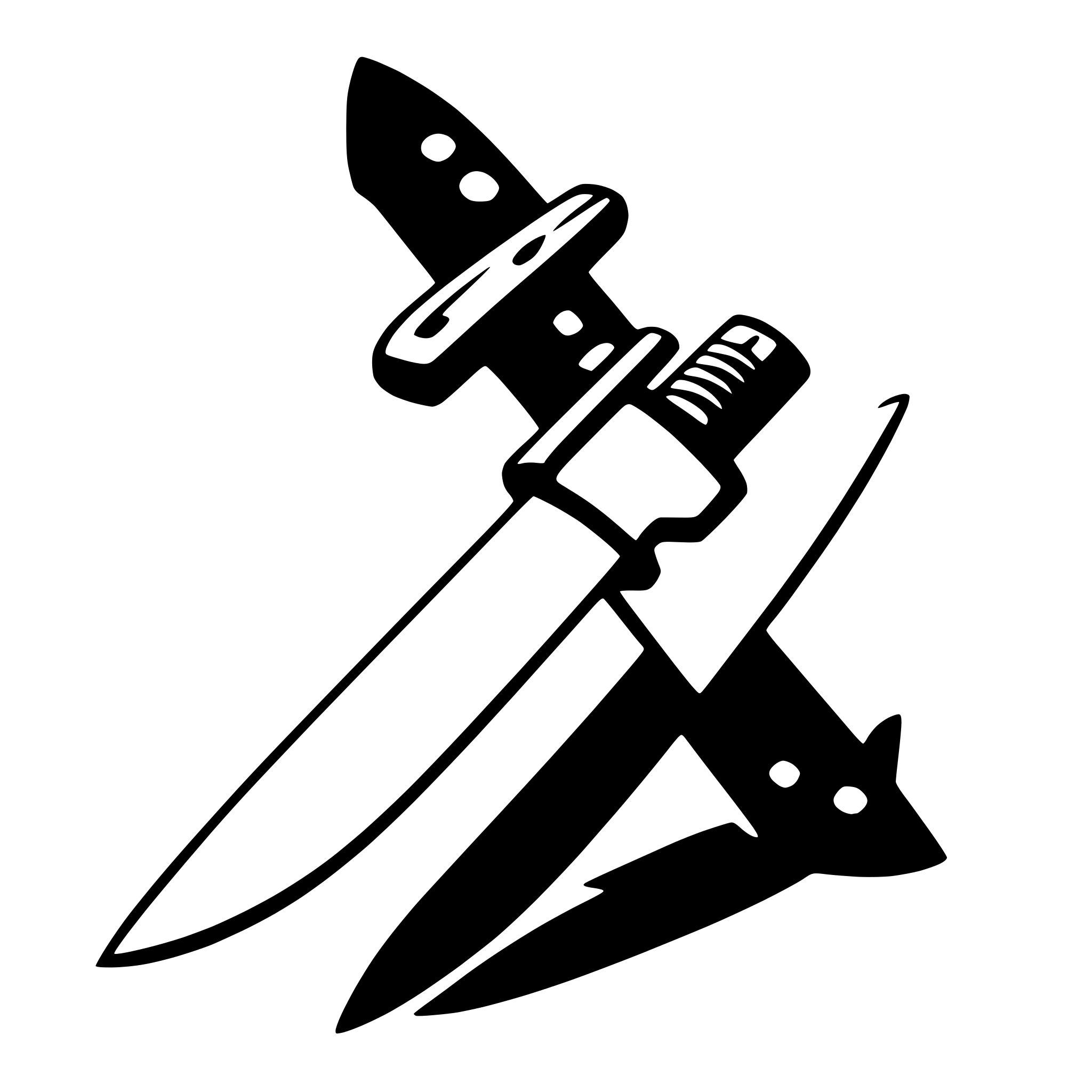 AI-generated SVG of a knife