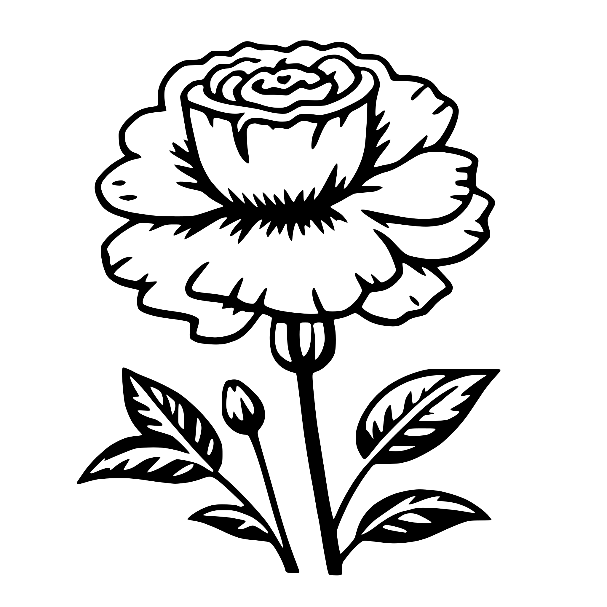 AI-generated SVG of 'carnation'