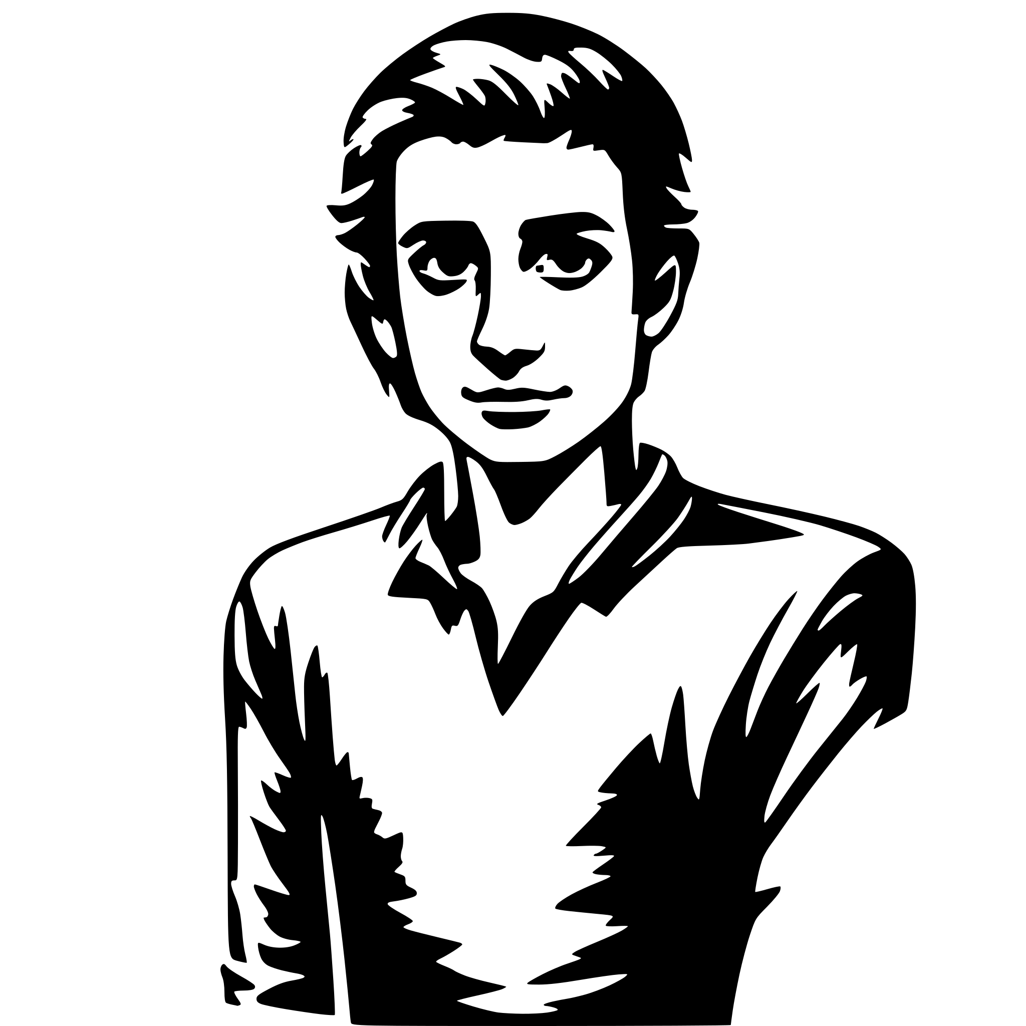 AI-generated SVG of a guy with red shirt