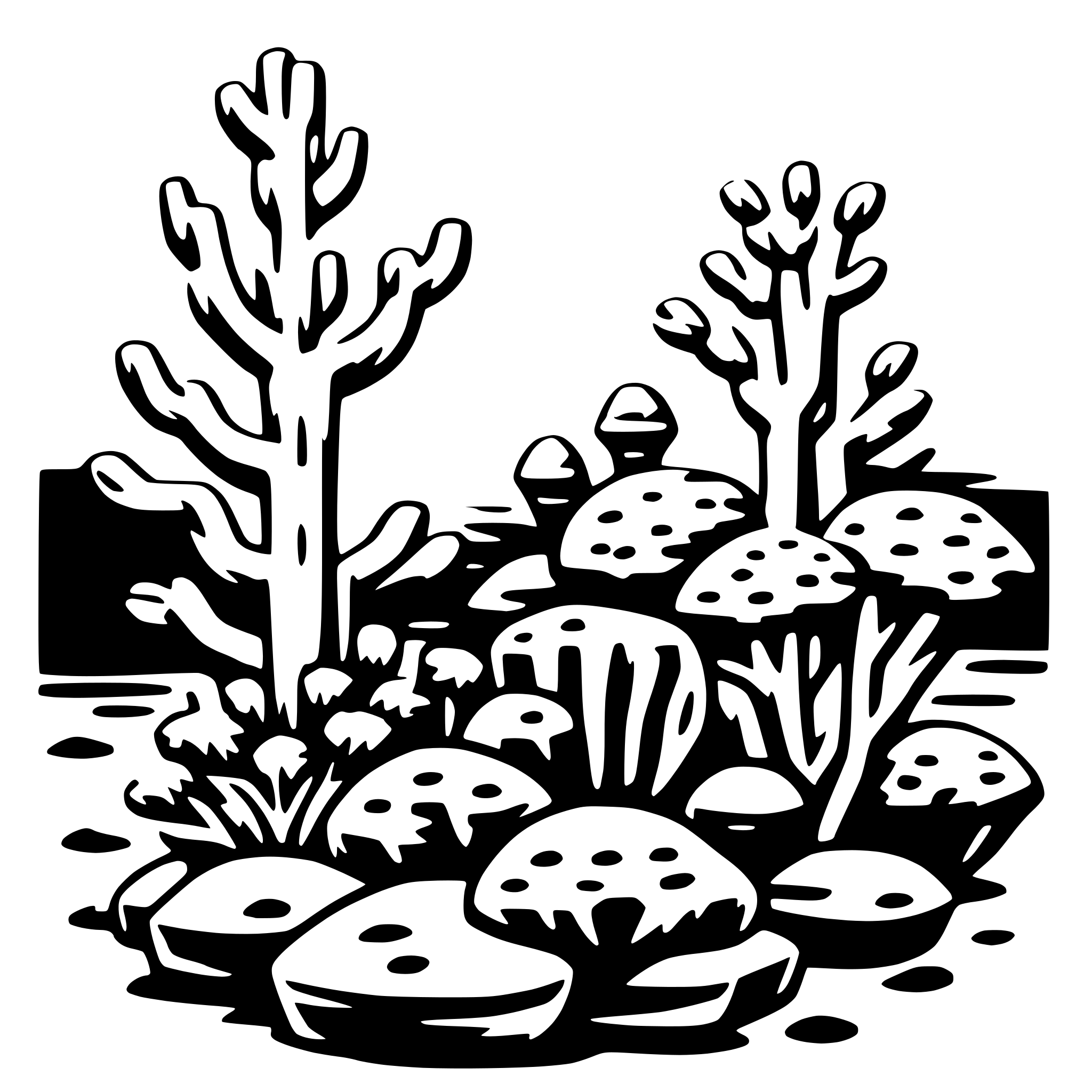 AI-generated SVG of 'coral reef'