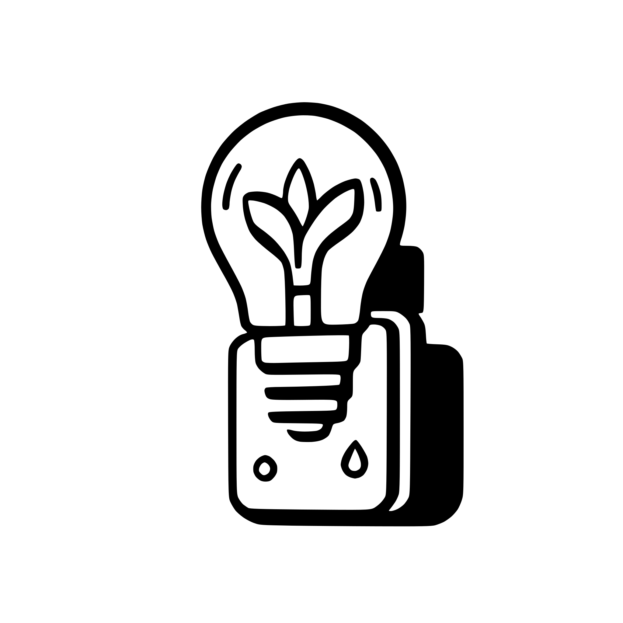 AI-generated SVG of 'lightbulb with switch'