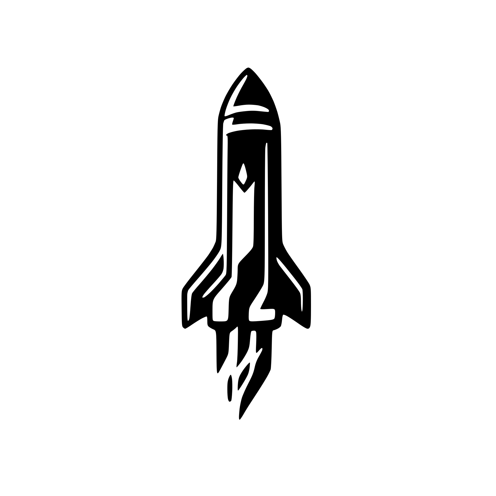 AI-generated SVG of 'minimalist rocket with trail'
