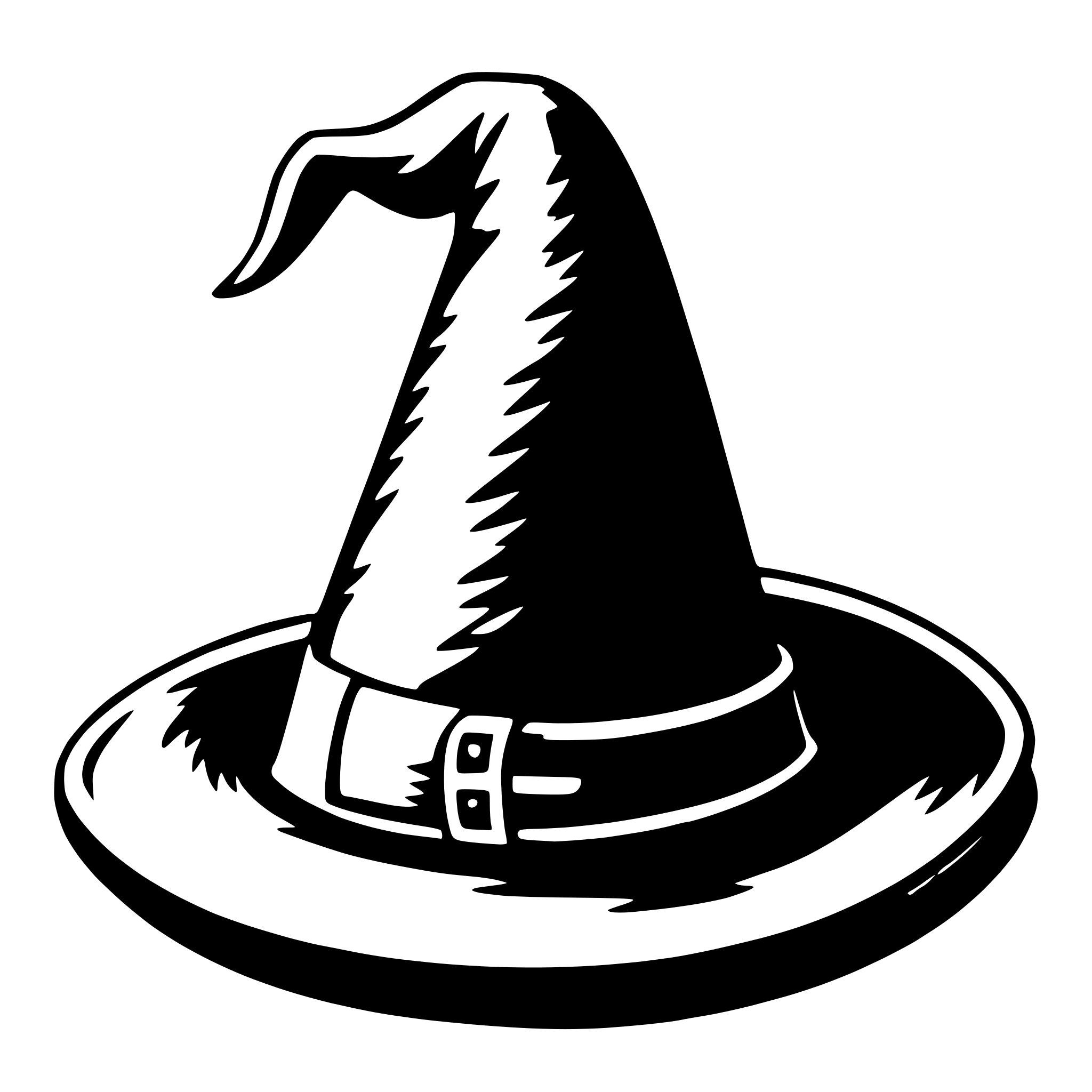 AI-generated SVG of 'witch's hat'