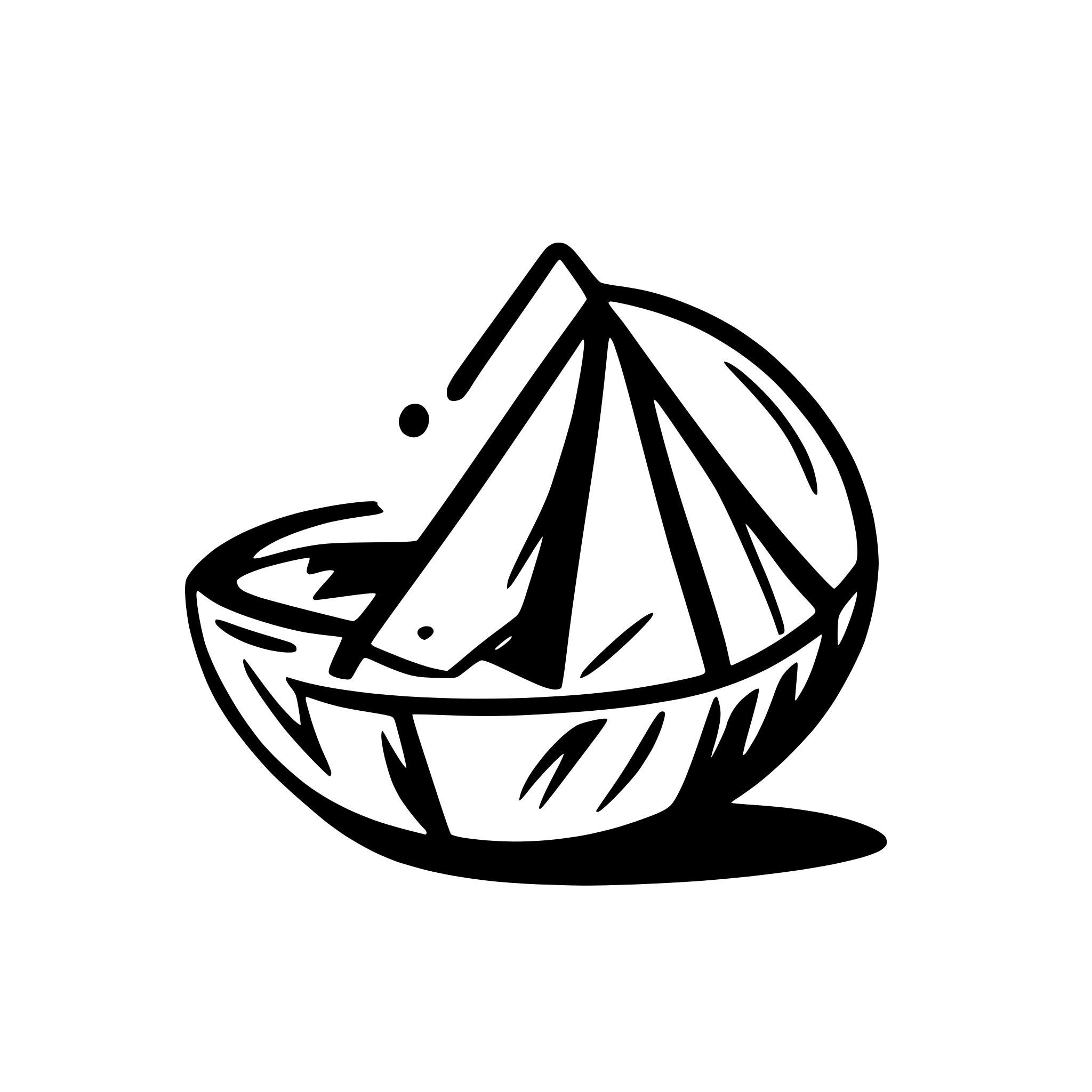 AI-generated SVG of a eye inside triangle, black and white