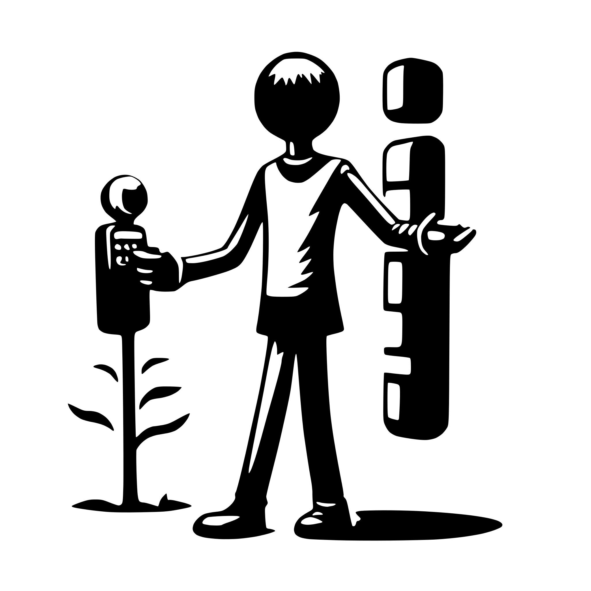 AI-generated SVG of 'stickfigure  with a phone'