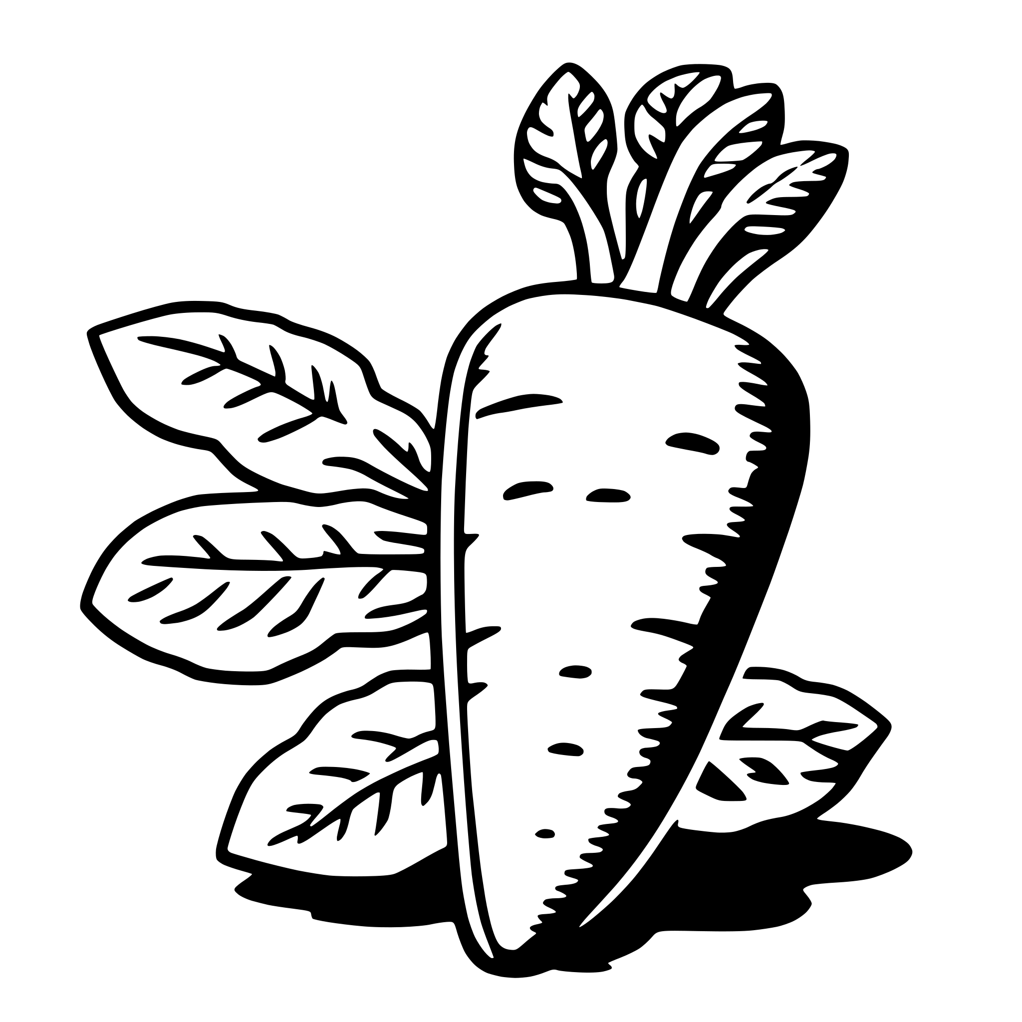 AI-generated SVG of 'carrot'