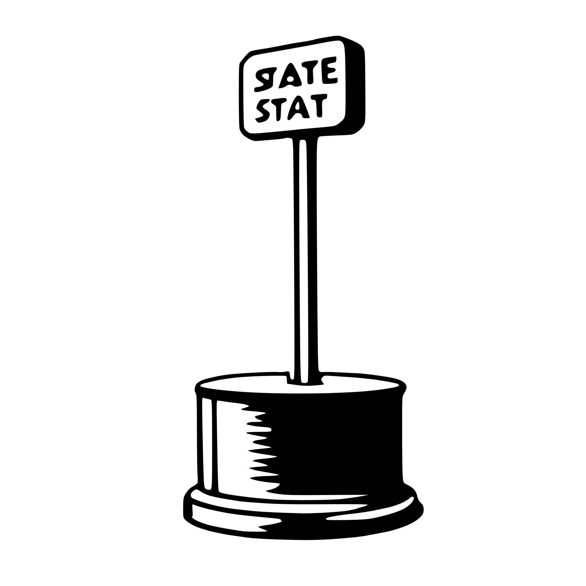 AI-generated SVG of a stand