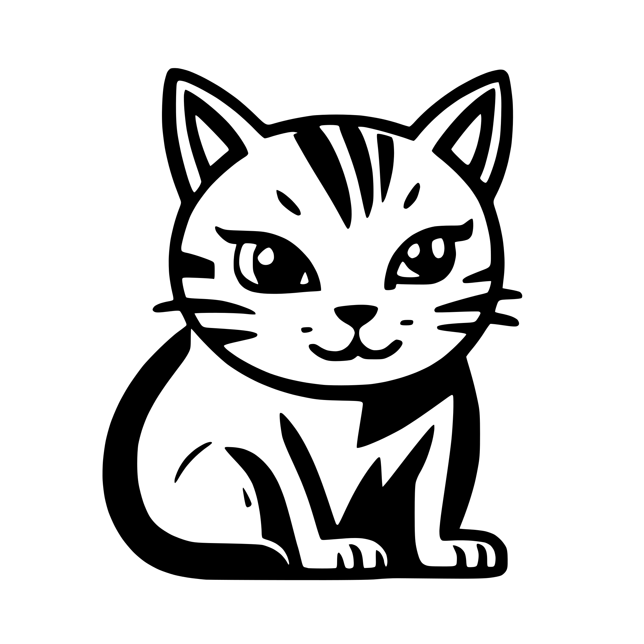 AI-generated SVG of 'a cat licking its feet'