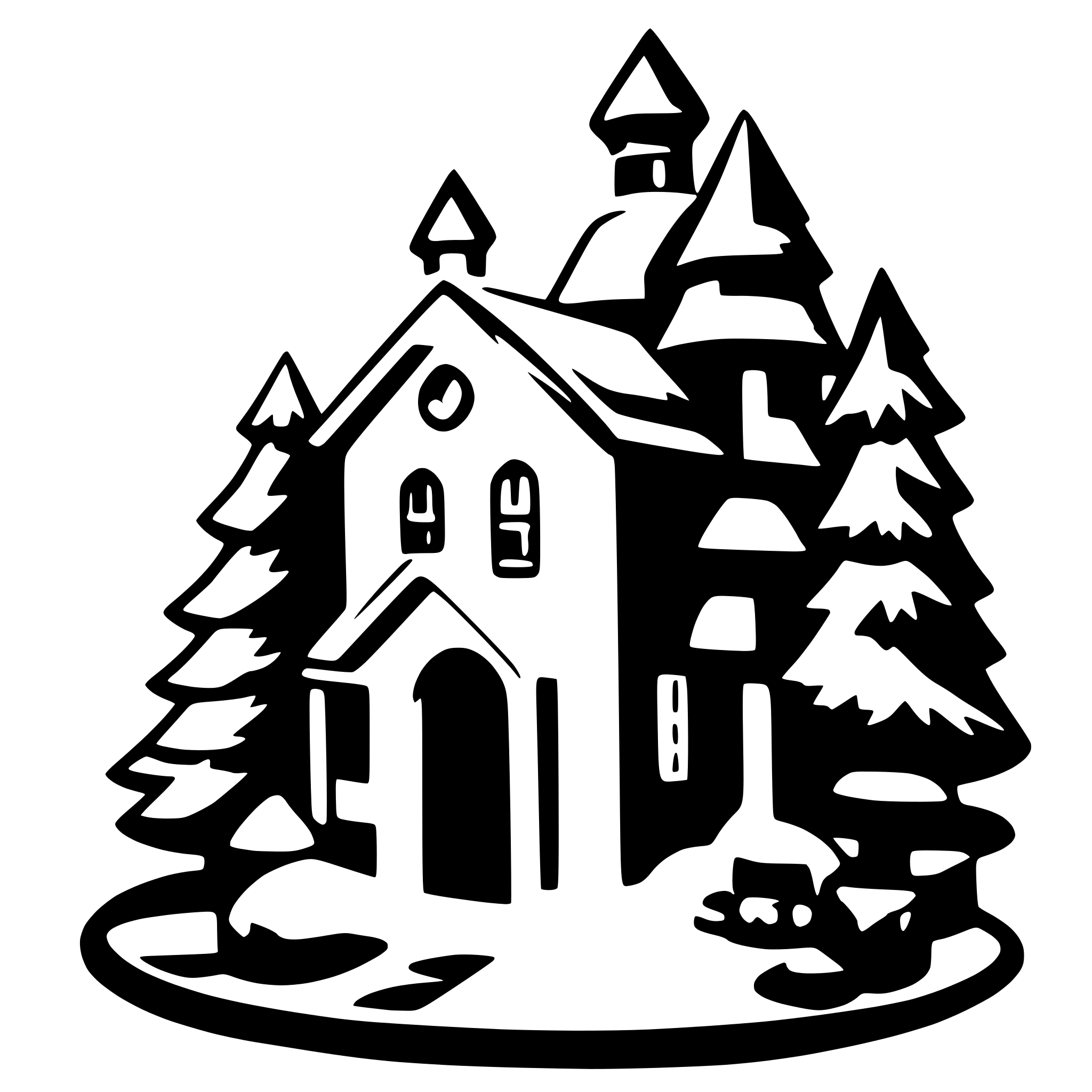 AI-generated SVG of a Christmas