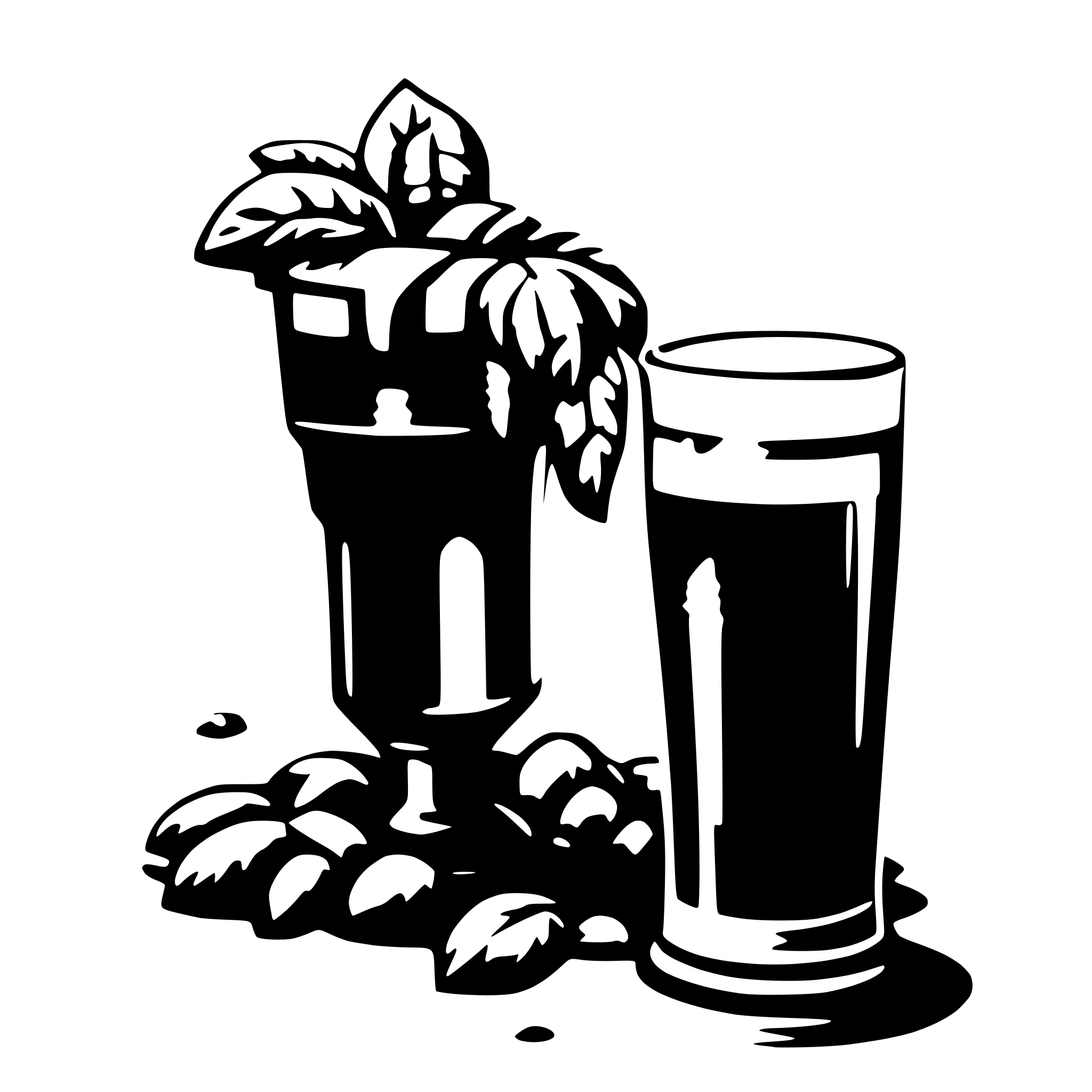 AI-generated SVG of a beer