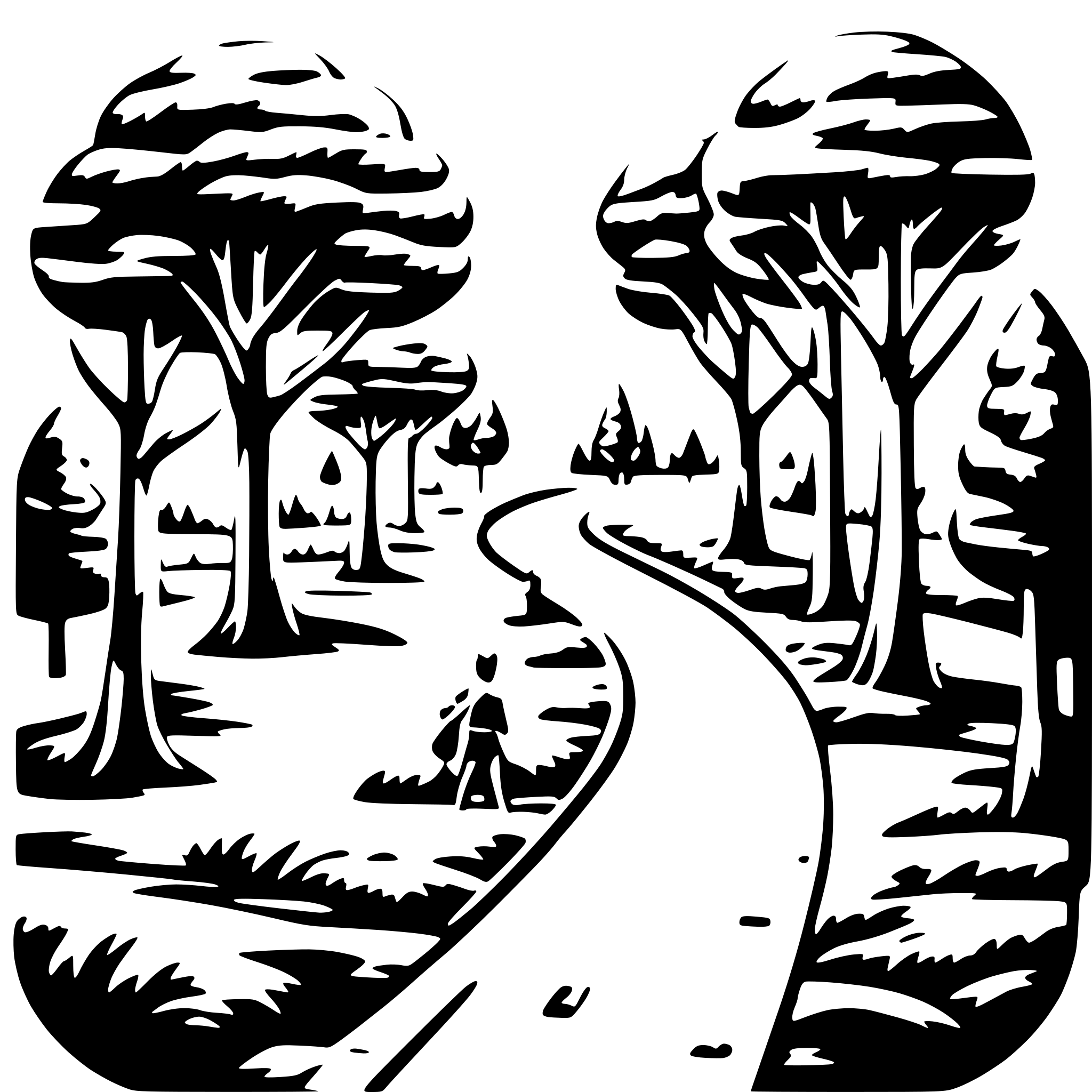 AI-generated SVG of 'running path with trees and audience, colorful with ariel view'
