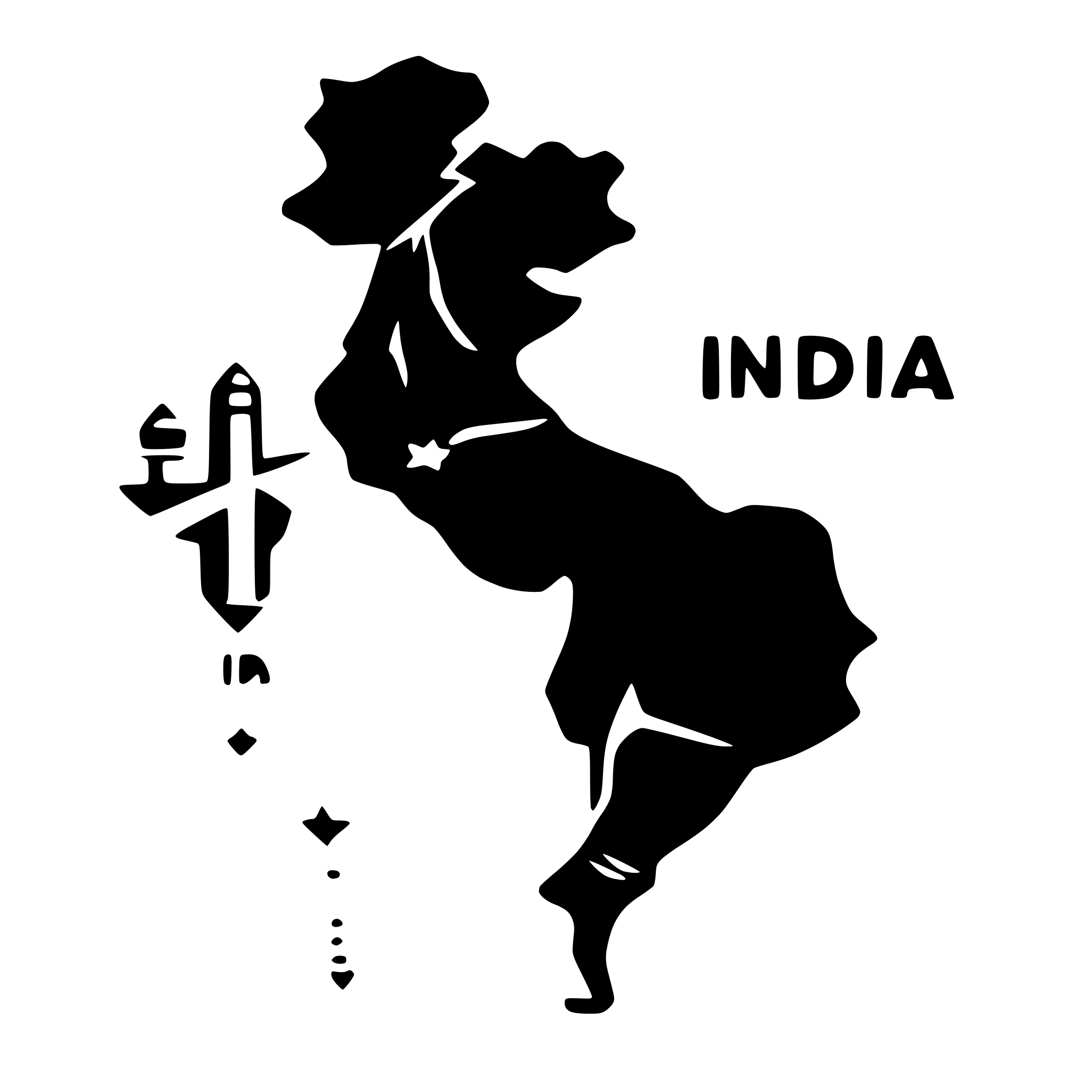 AI-generated SVG of 'India Map'